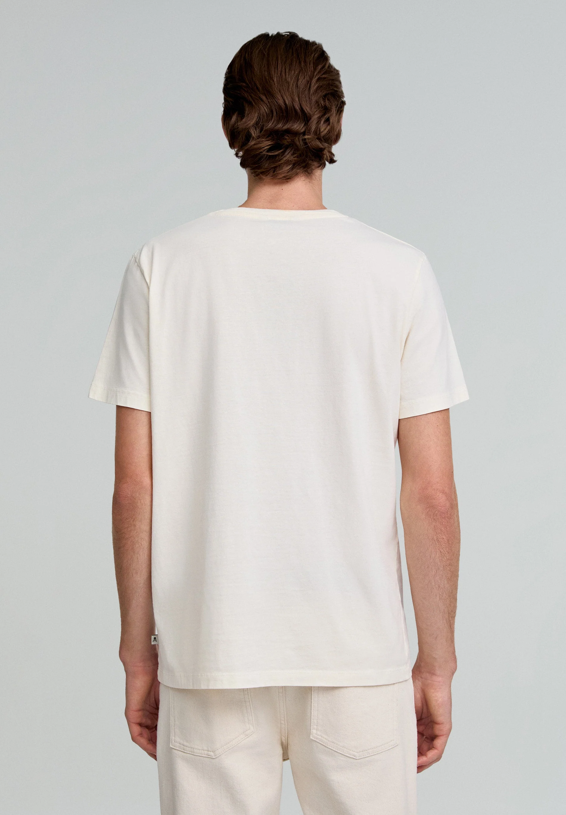 BASIC COTTON SKULL T-SHIRT - Image 4