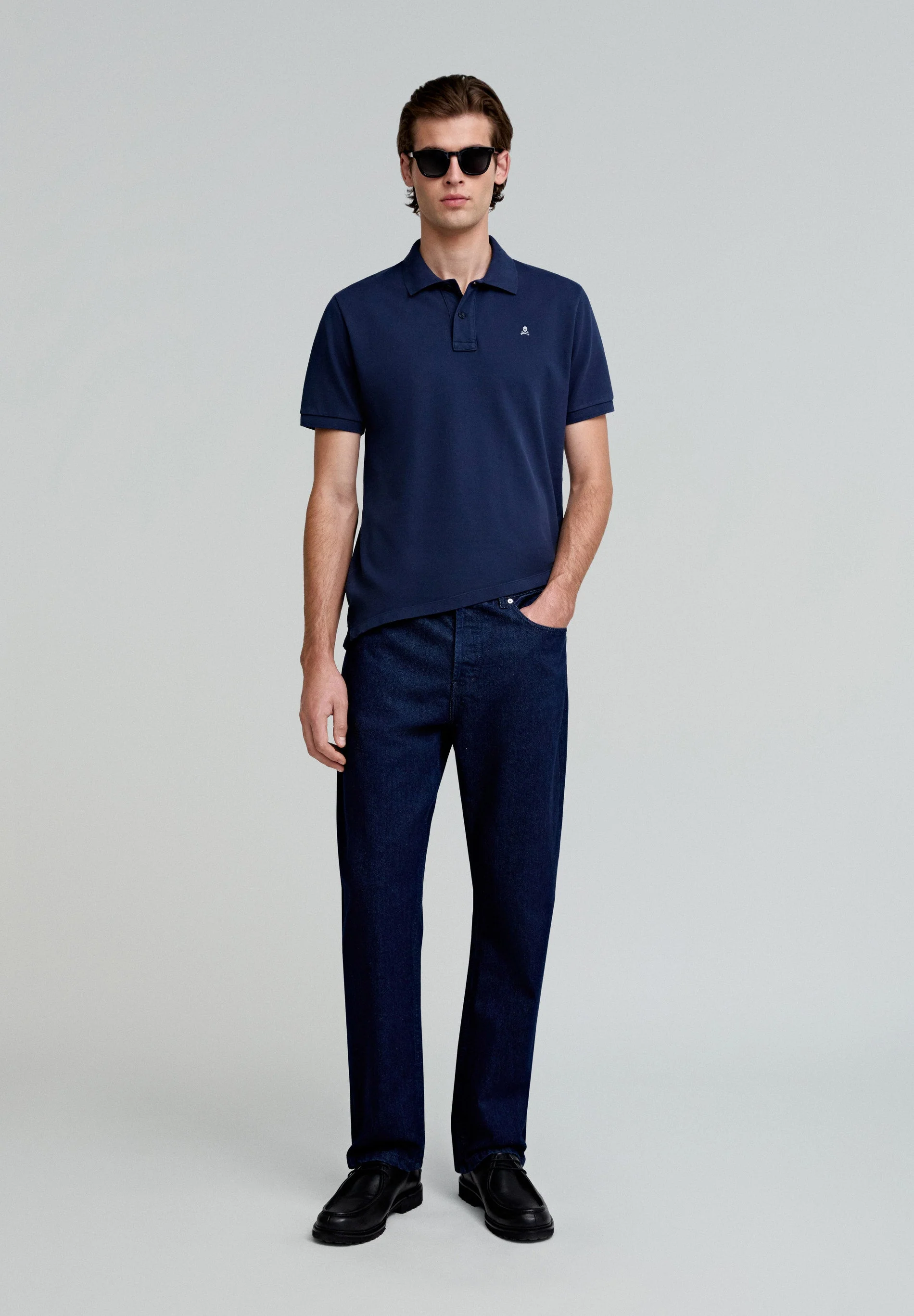 BASIC POLO SHIRT WITH CONTRAST SKULL - Image 2