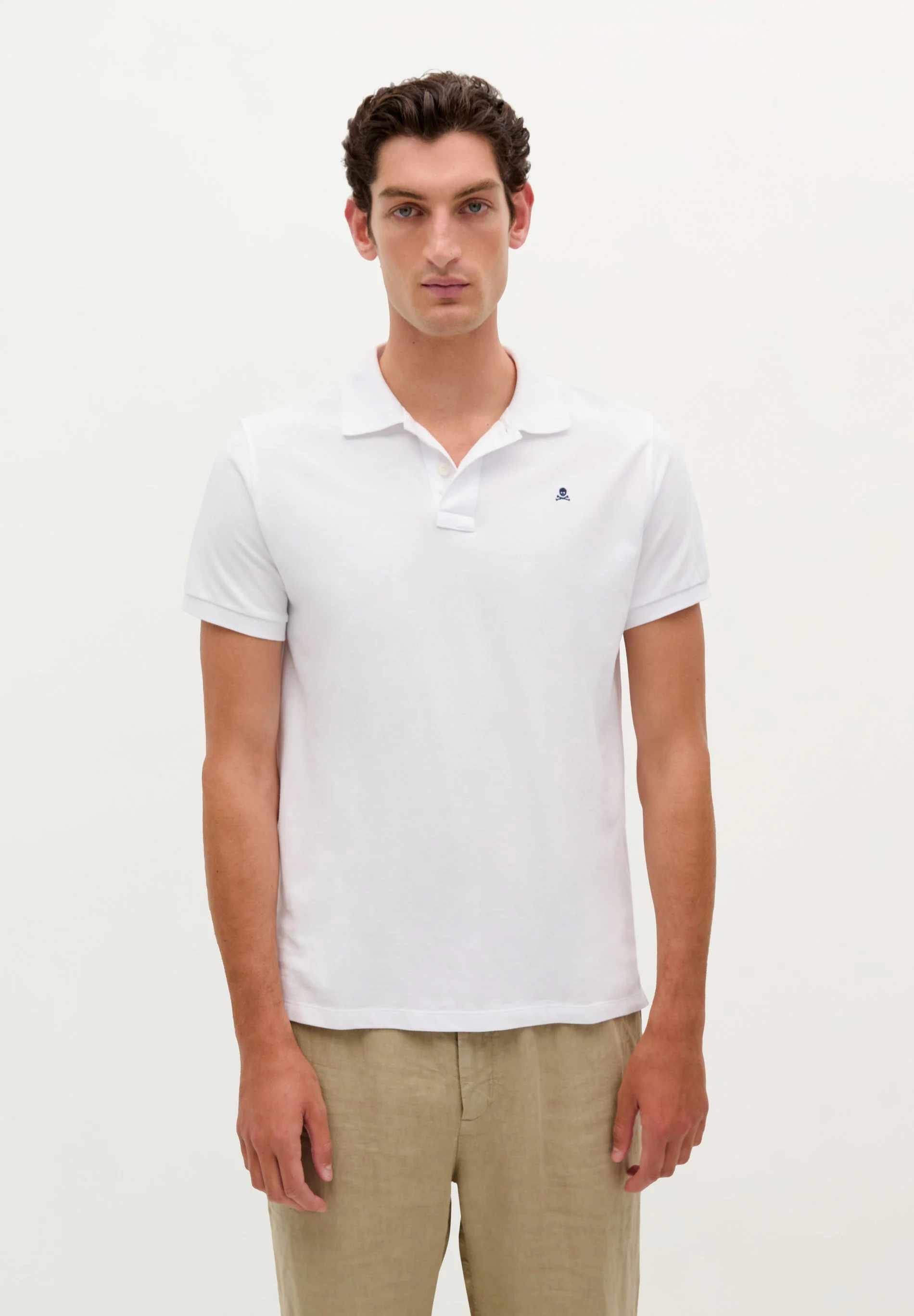 BASIC POLO SHIRT WITH CONTRAST SKULL - Image 2