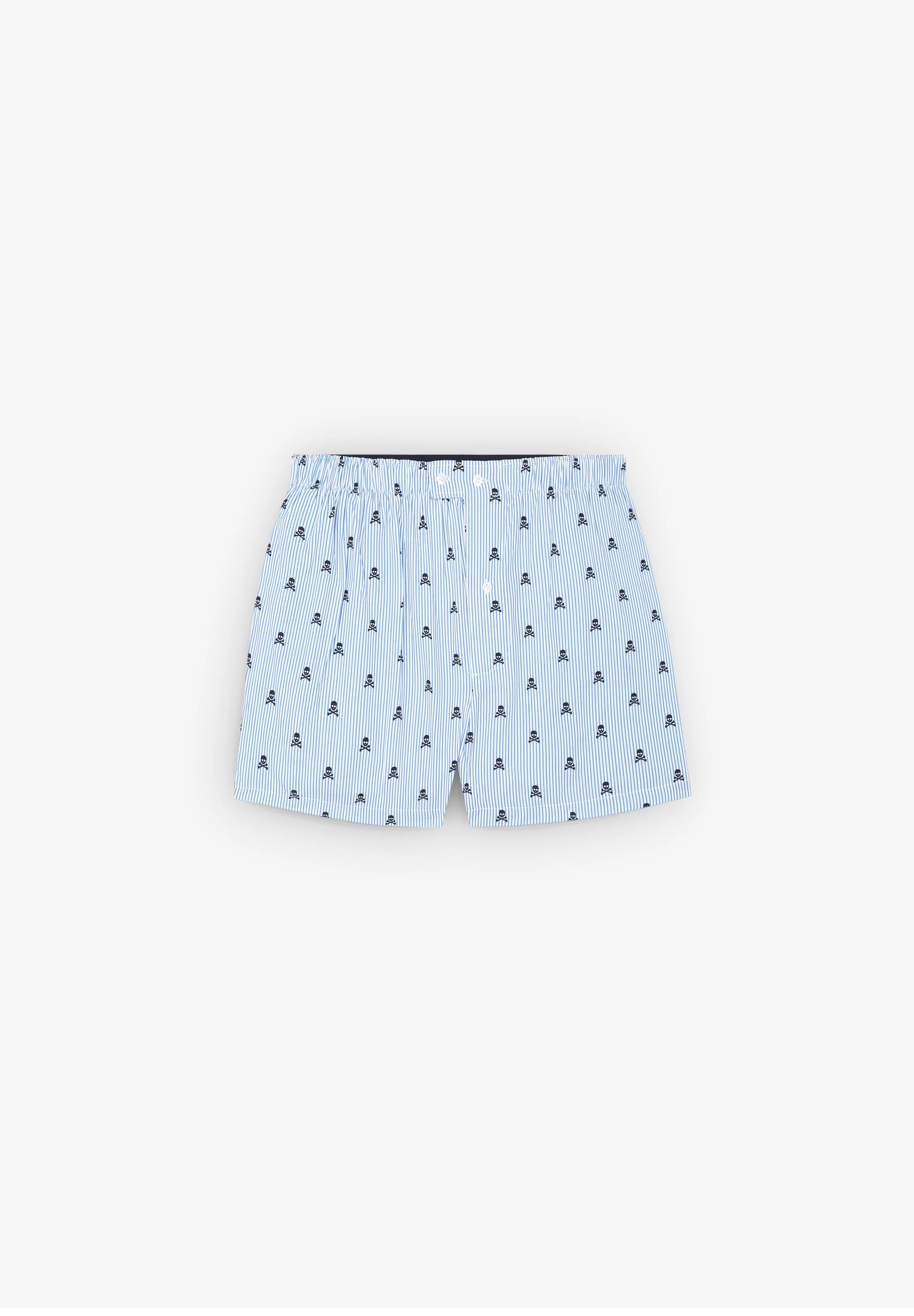 STRIPED SKULL BOXER SHORTS