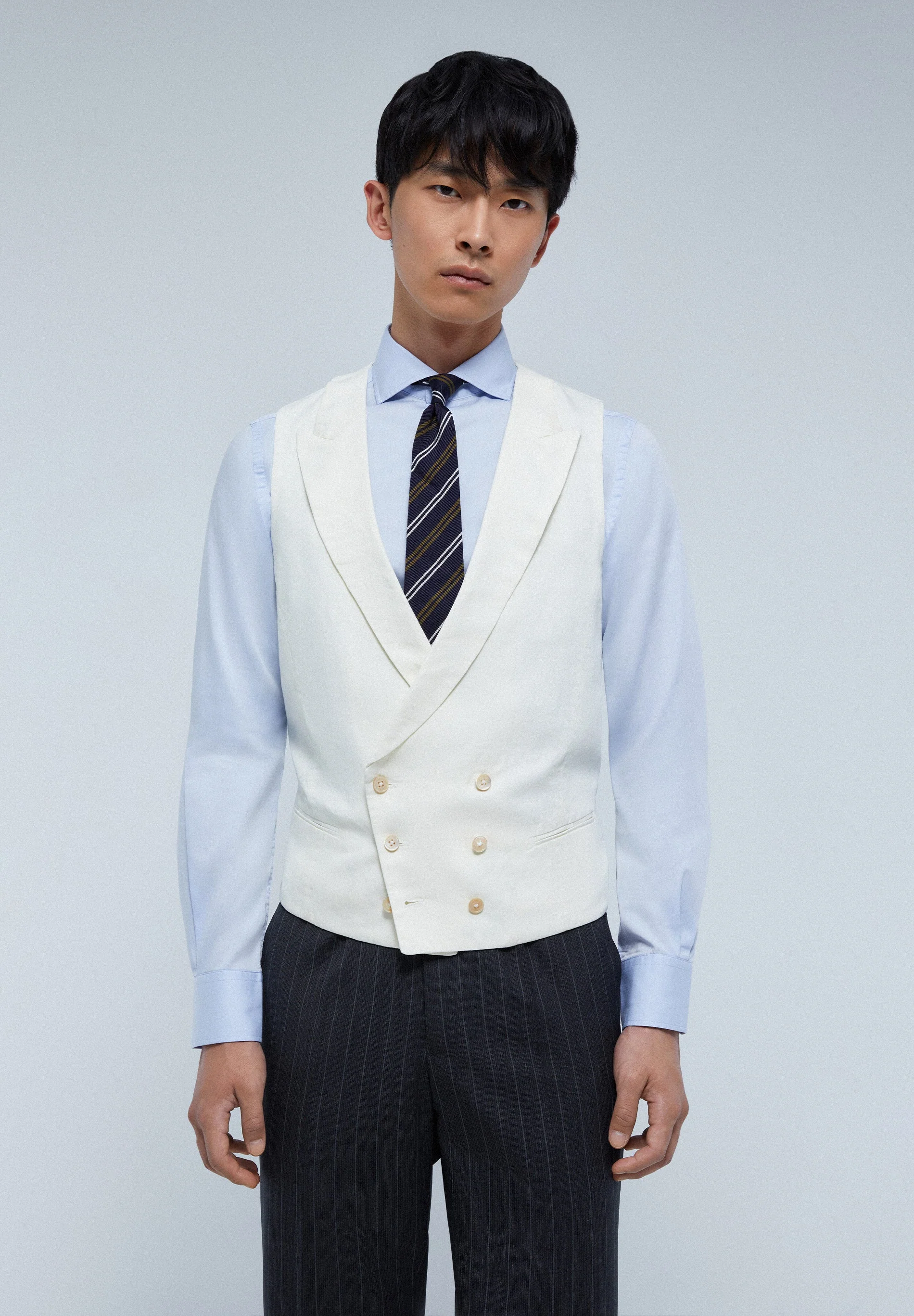 MORNING COAT WAISTCOAT WITH WIDE PEAK LAPEL - Image 2