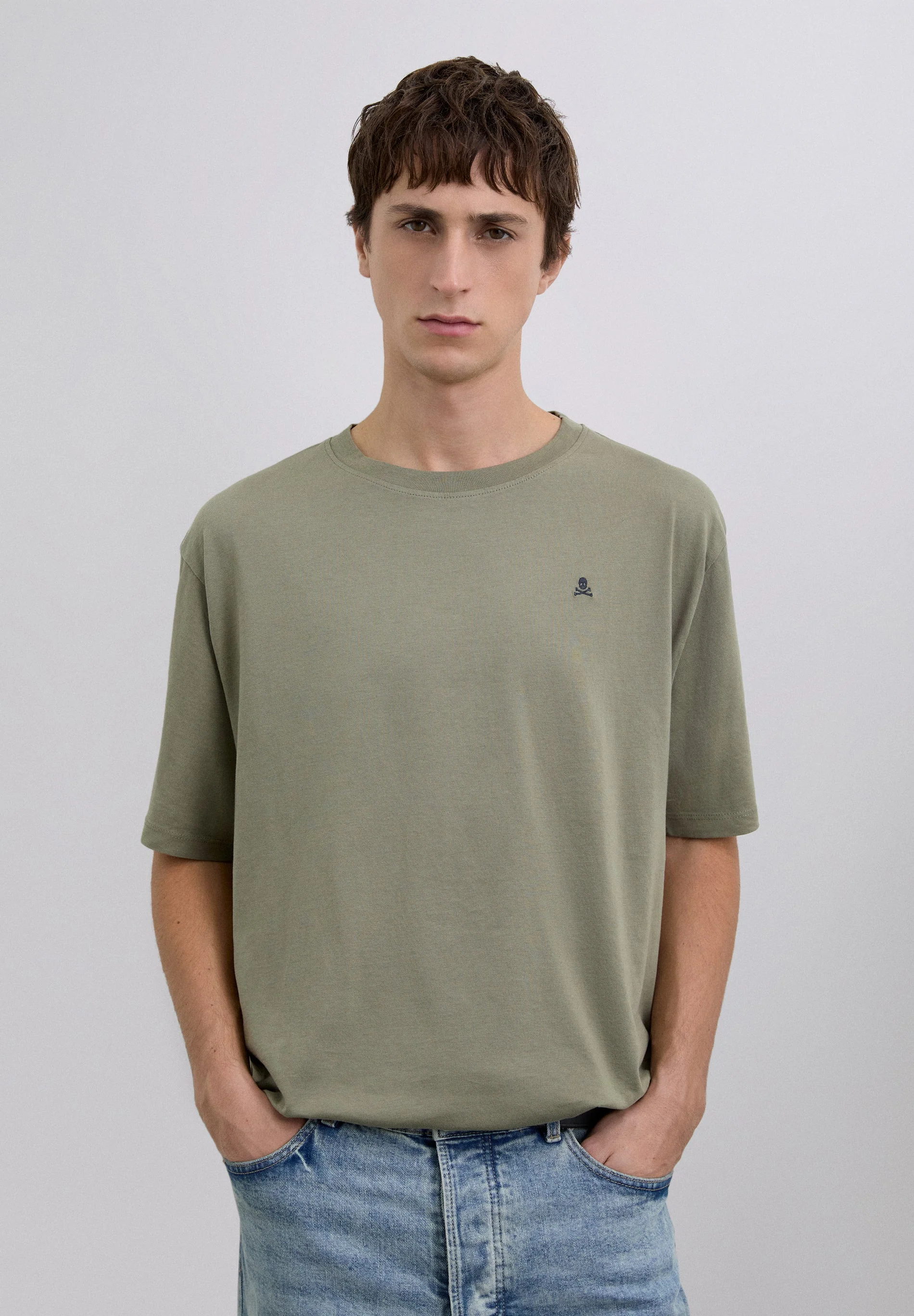 SCNOS SKULL RELAXED TEE