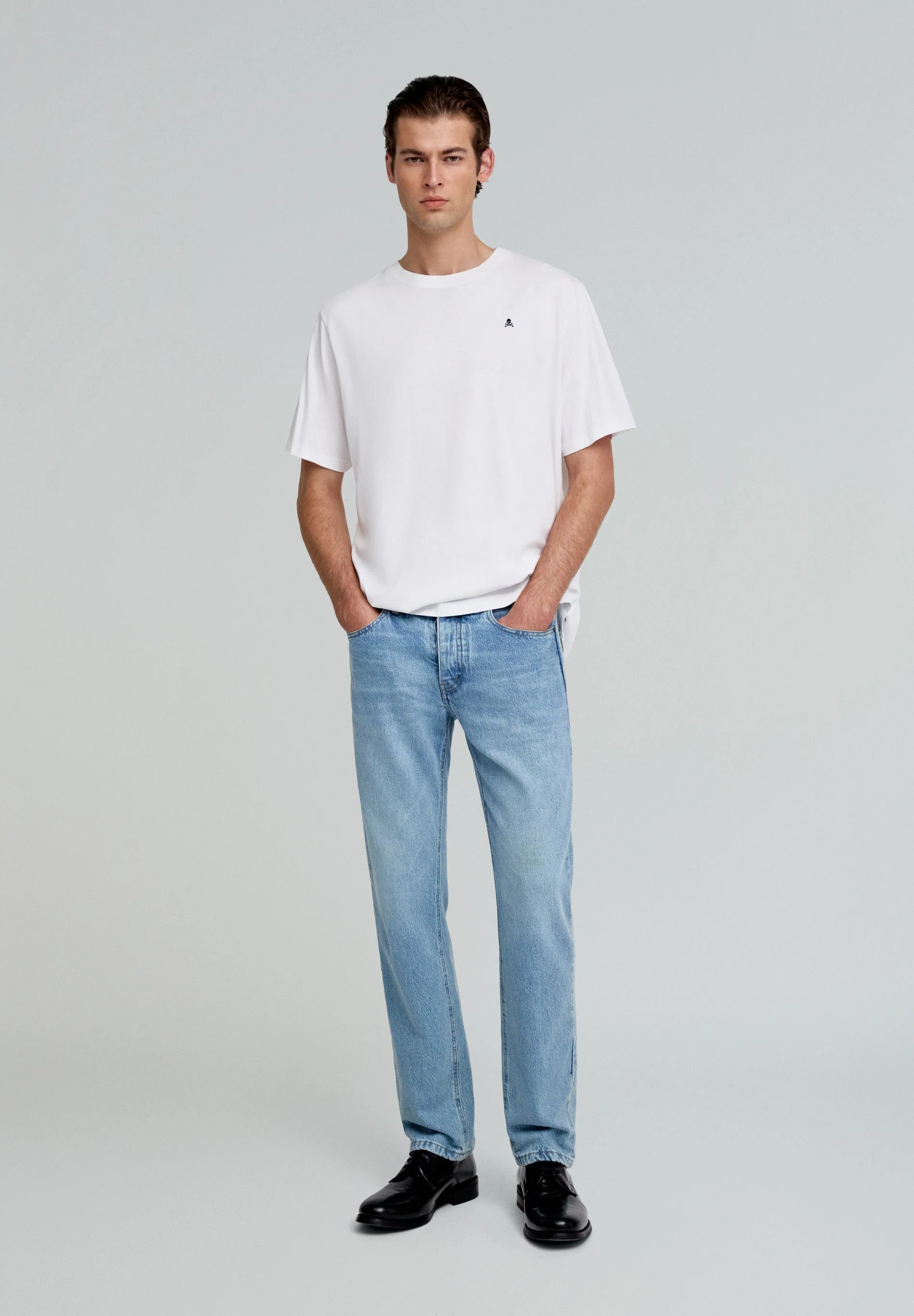 RELAXED FIT SKULL BASIC T-SHIRT - Image 2