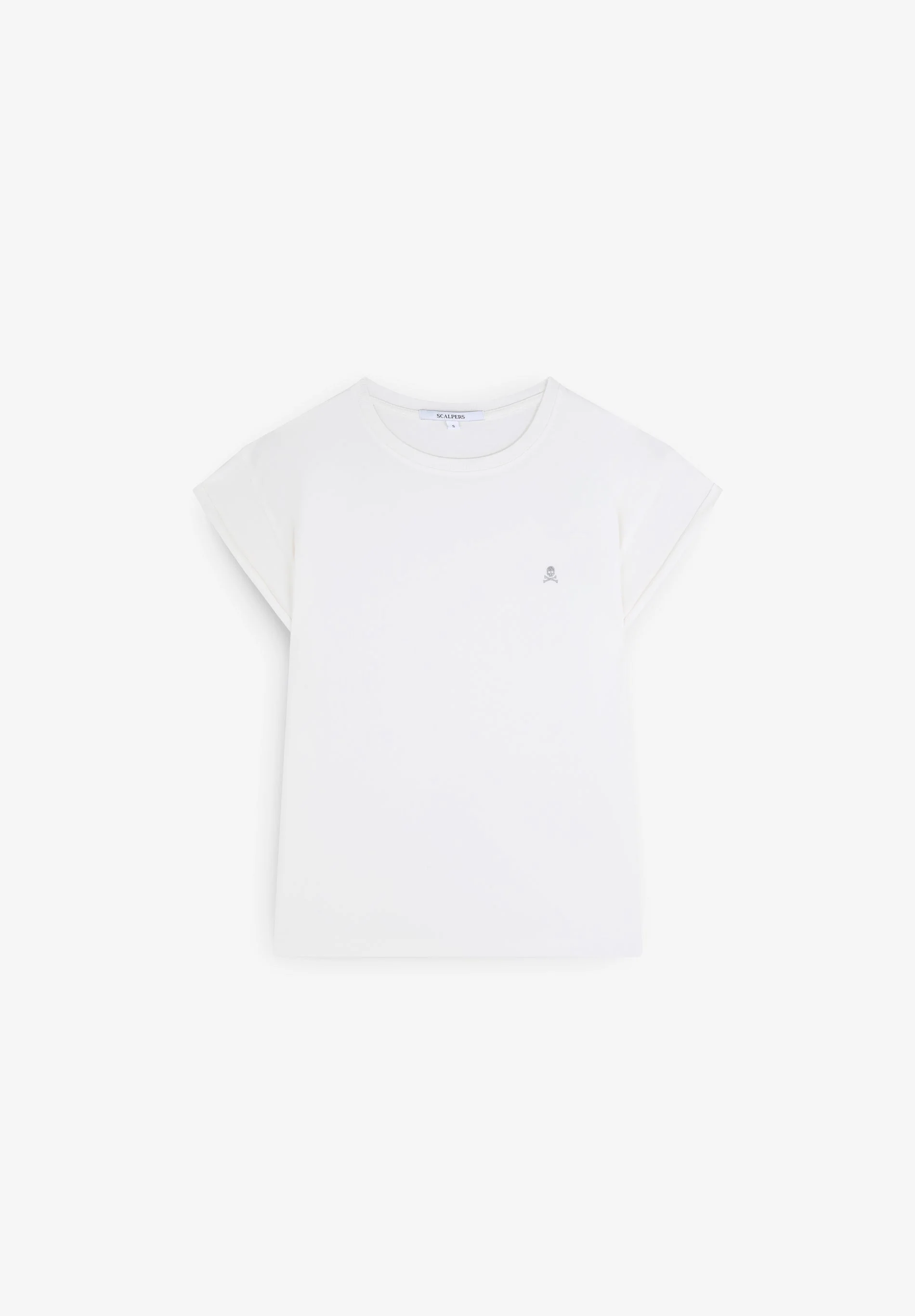 EMBROIDERED SKULL T-SHIRT