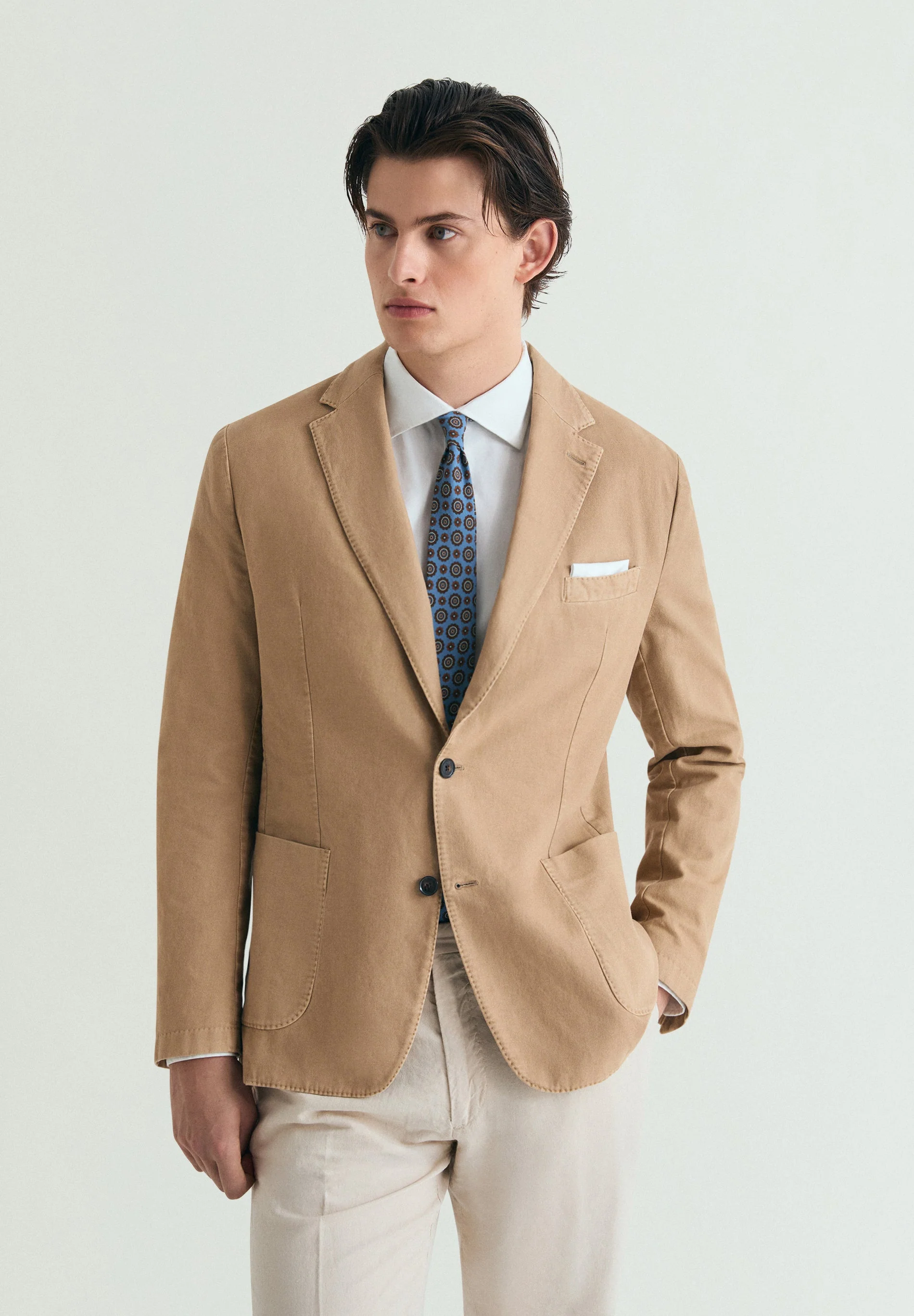 LIGHTWEIGHT COTTON BLAZER - Image 3