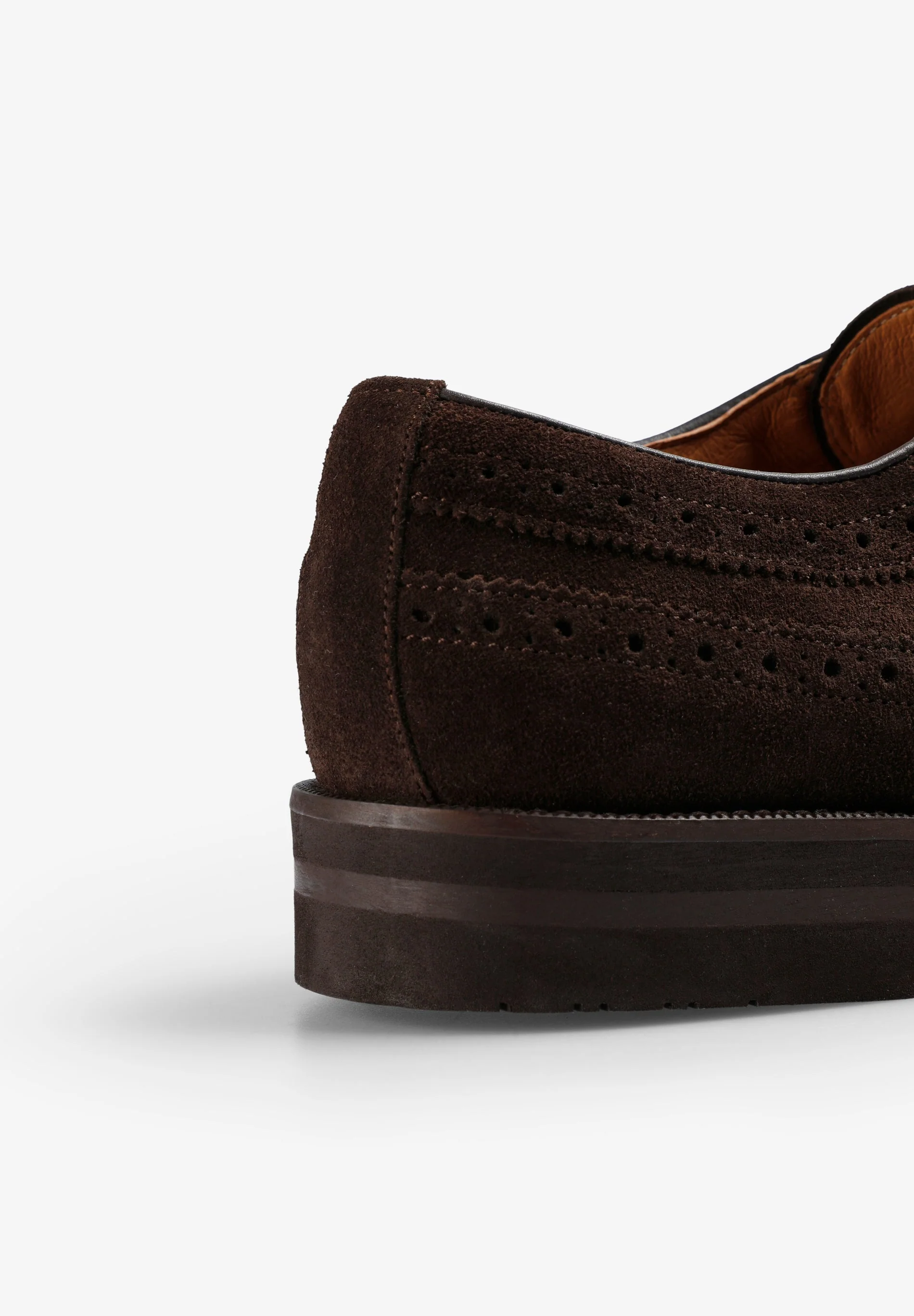 CONTRAST SUEDE DERBY SHOES - Image 5