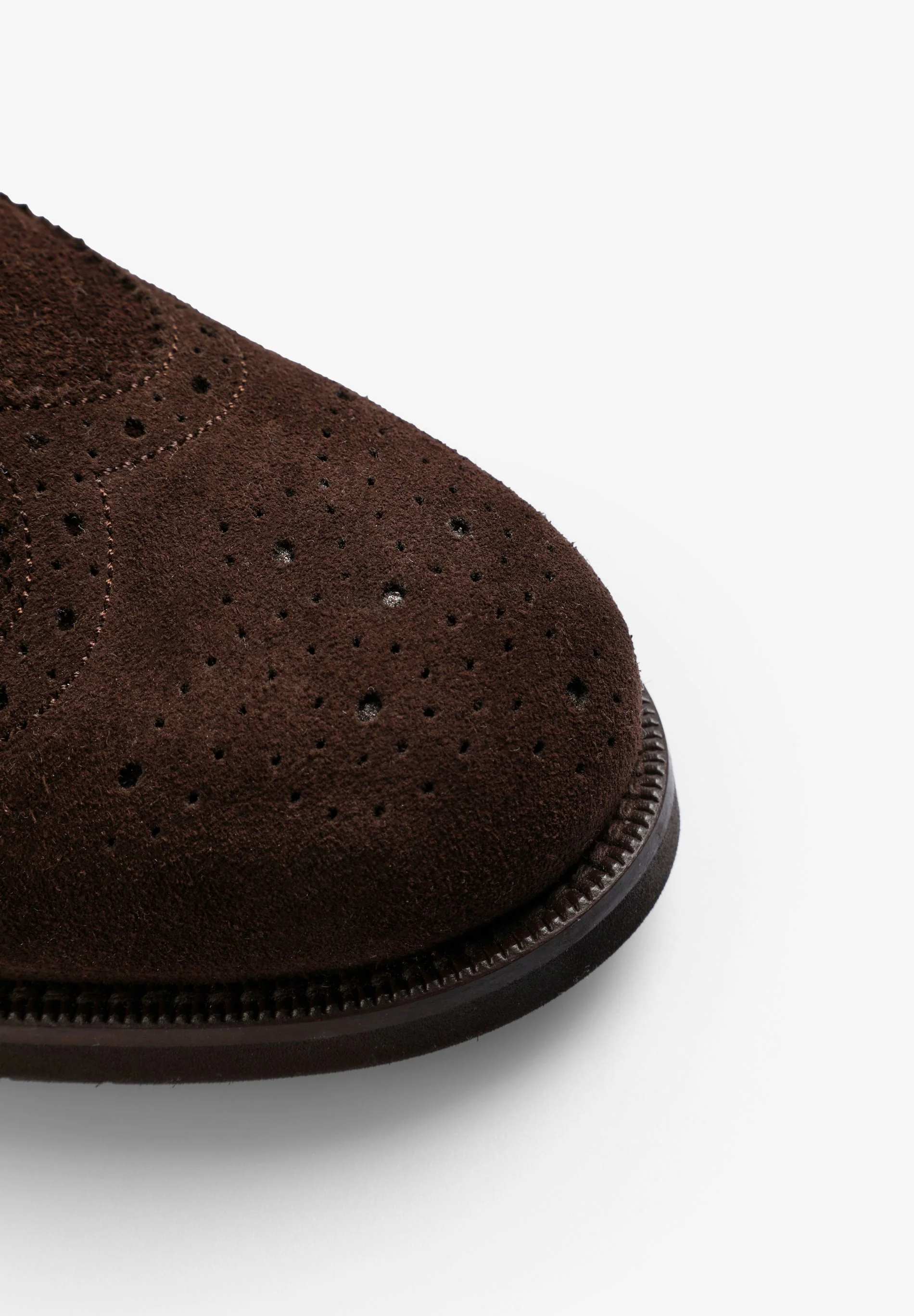 CONTRAST SUEDE DERBY SHOES - Image 7