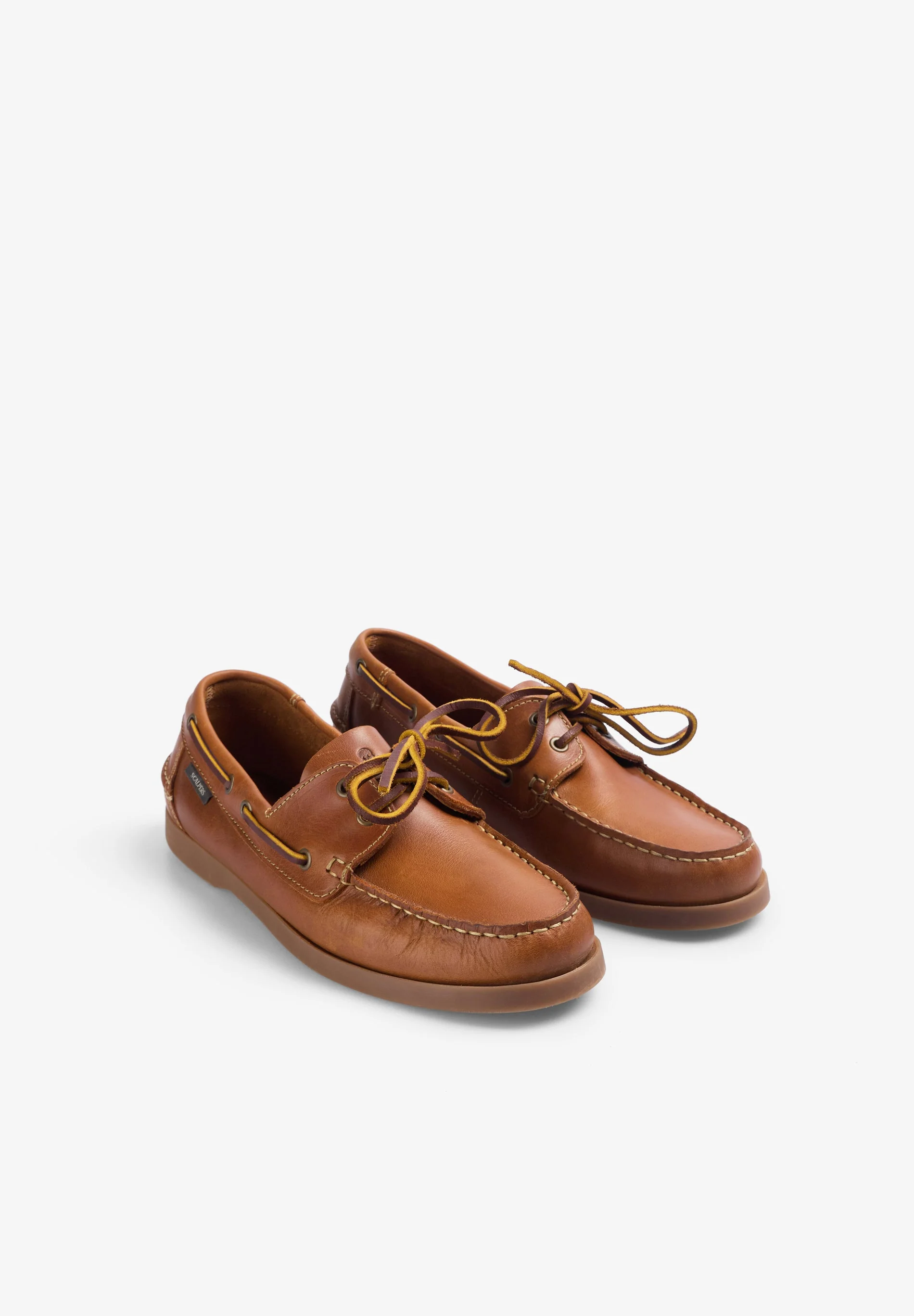 PLAIN LEATHER DECK SHOES - Image 2