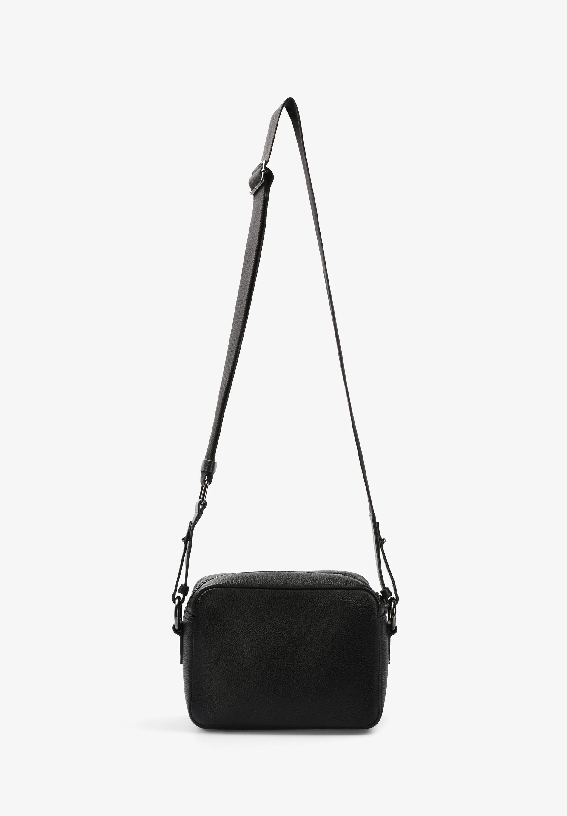 LEATHER CROSSBODY BAG WITH ALL-OVER SKULL PRINT - Image 3