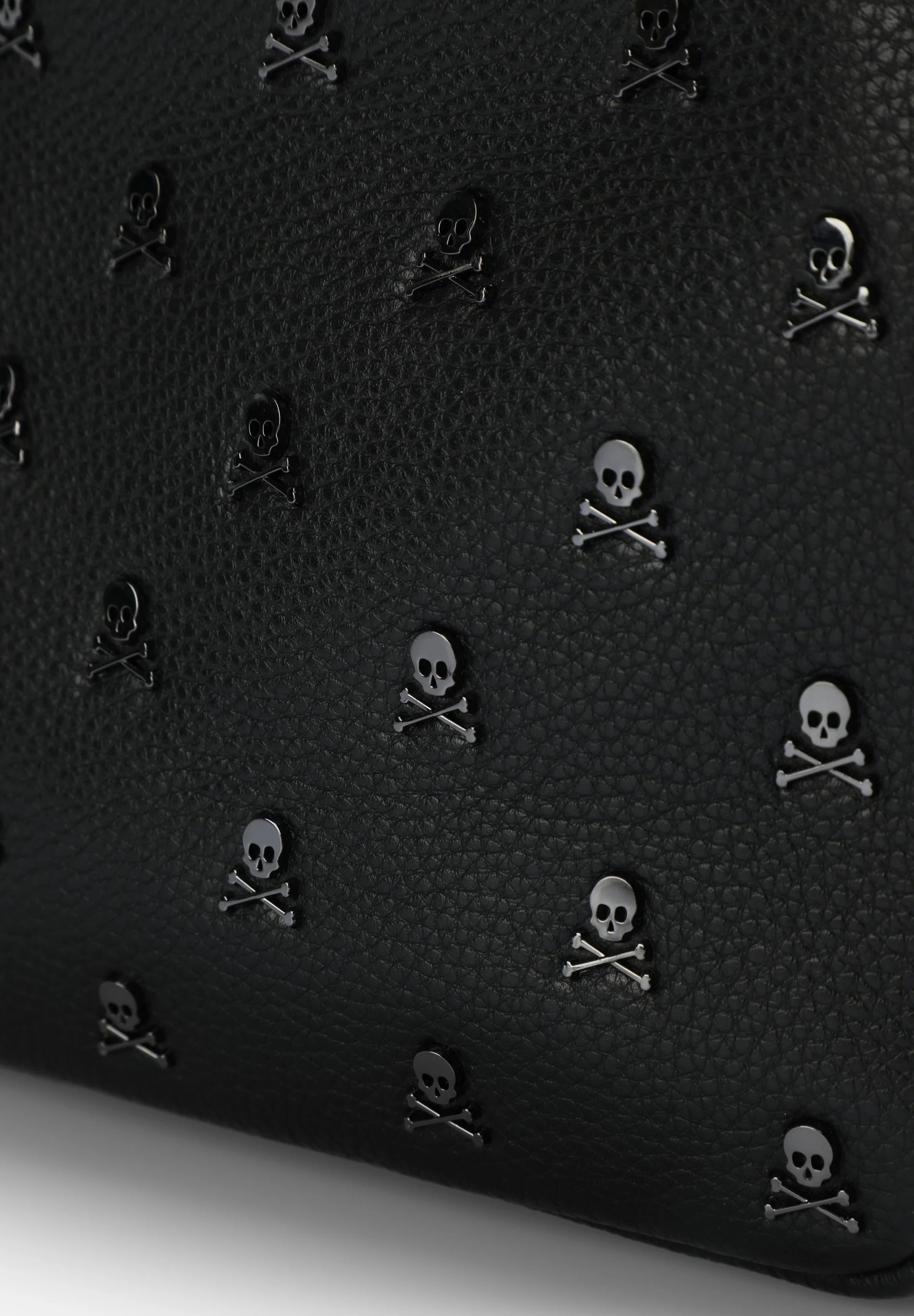 LEATHER CROSSBODY BAG WITH ALL-OVER SKULL PRINT - Image 4
