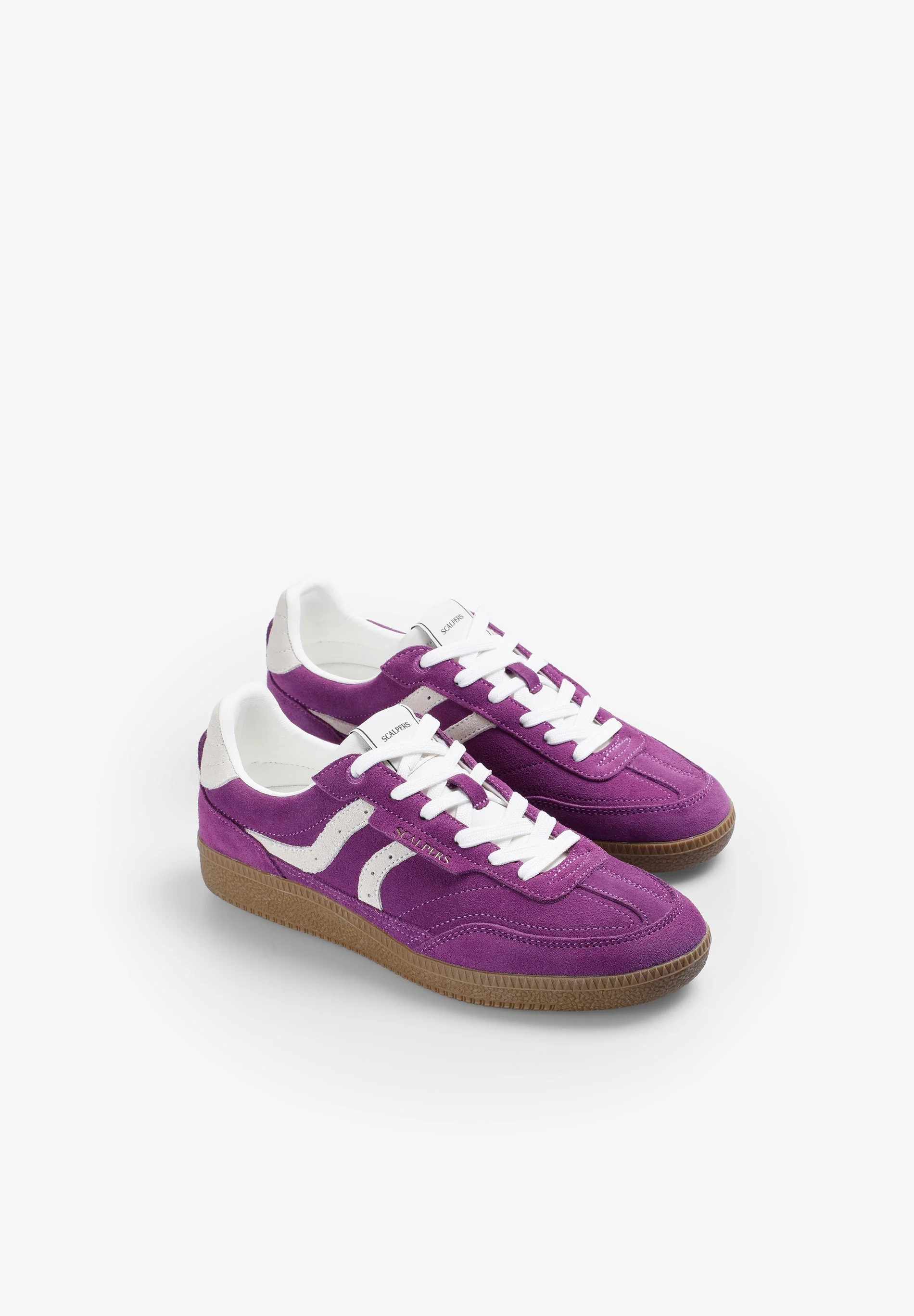 TWO-TONE LEATHER SNEAKERS - Image 2