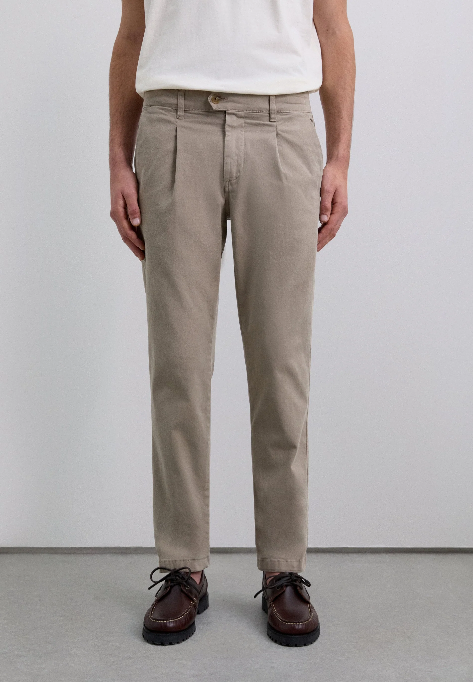 CHINO TROUSERS WITH DARTS - Image 2