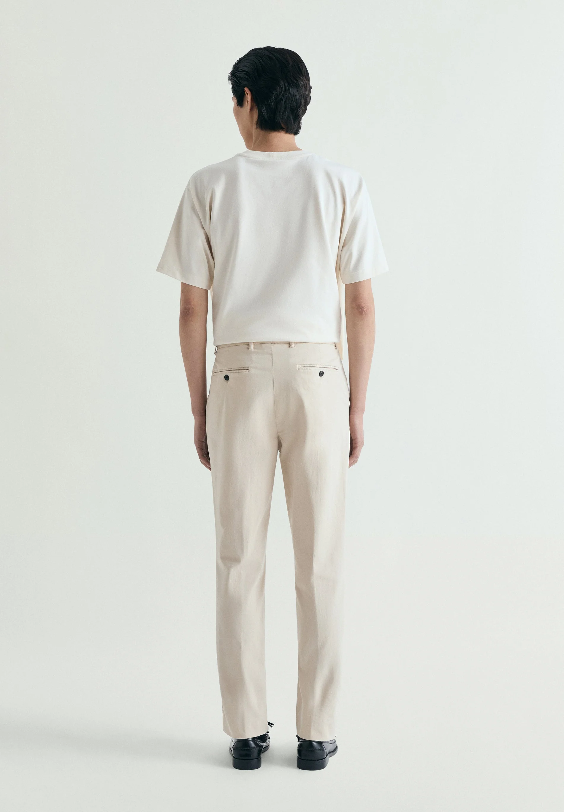 CHINO TROUSERS WITH DARTS - Image 4