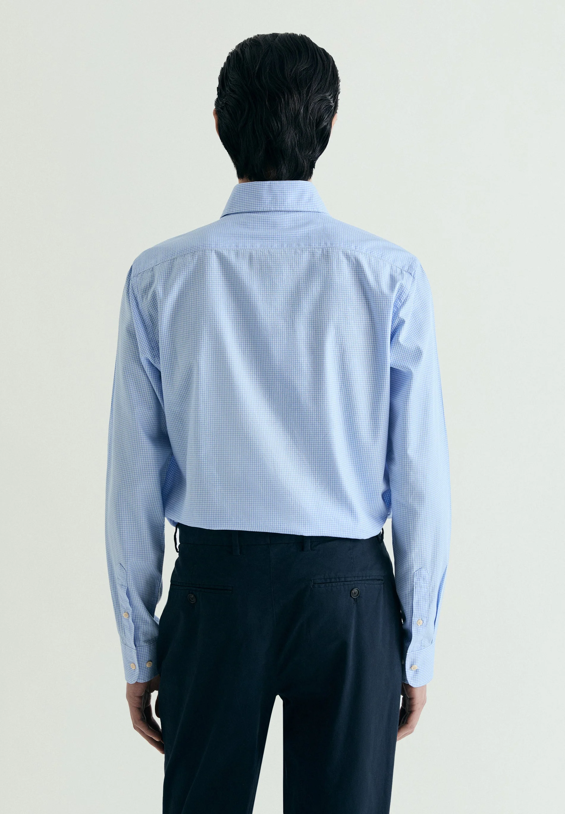 CHECKED SHIRT WITH CONTRAST EMBROIDERY - Image 3