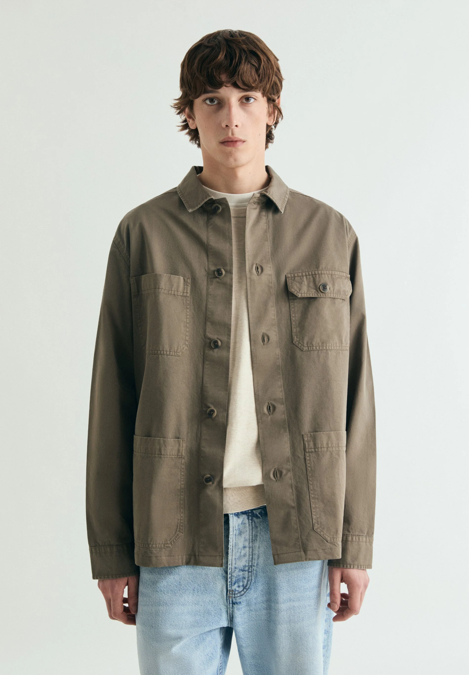 OVERSHIRT WITH BUTTONED POCKETS - Image 2