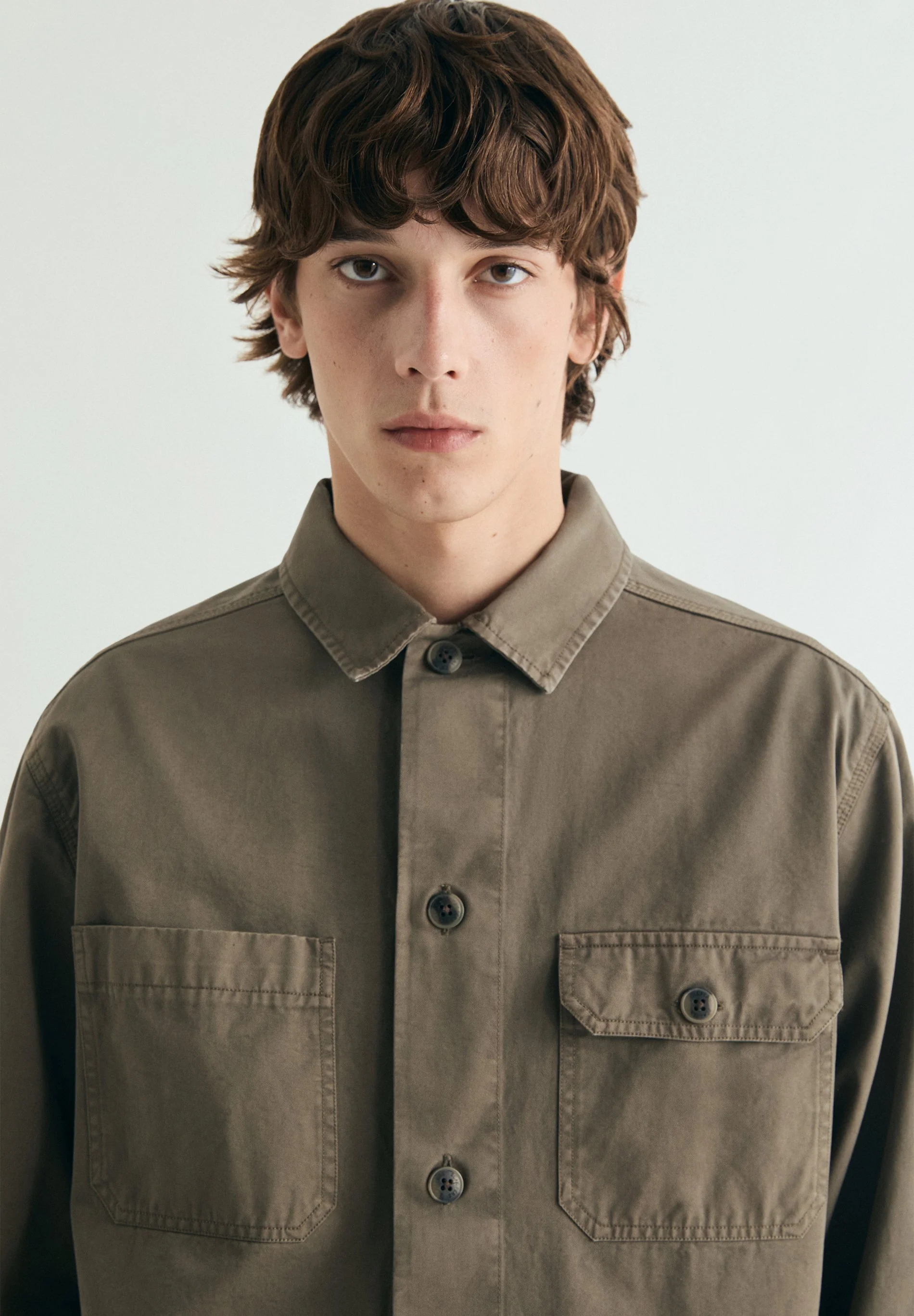 OVERSHIRT WITH BUTTONED POCKETS - Image 3