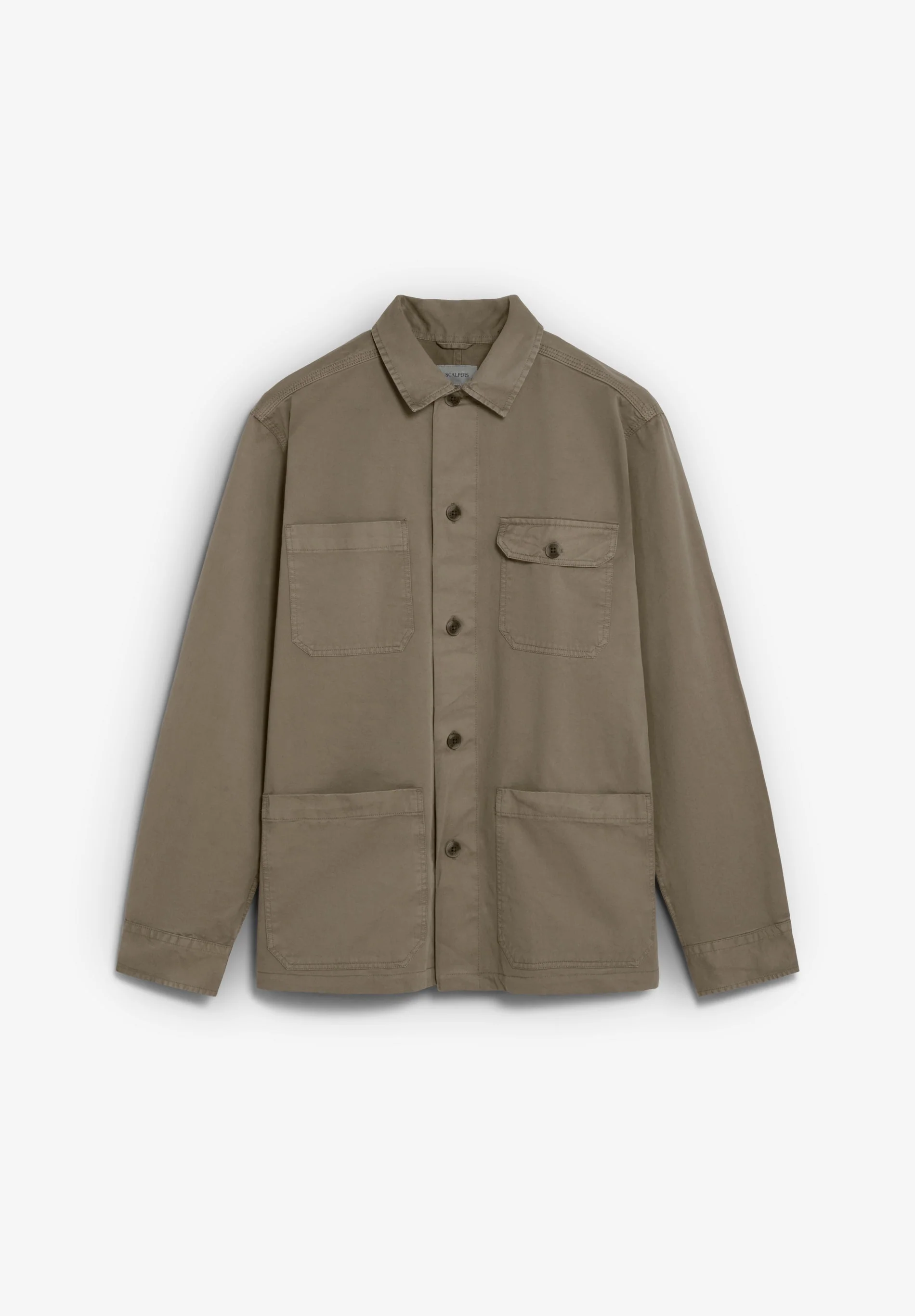 OVERSHIRT WITH BUTTONED POCKETS - Image 5