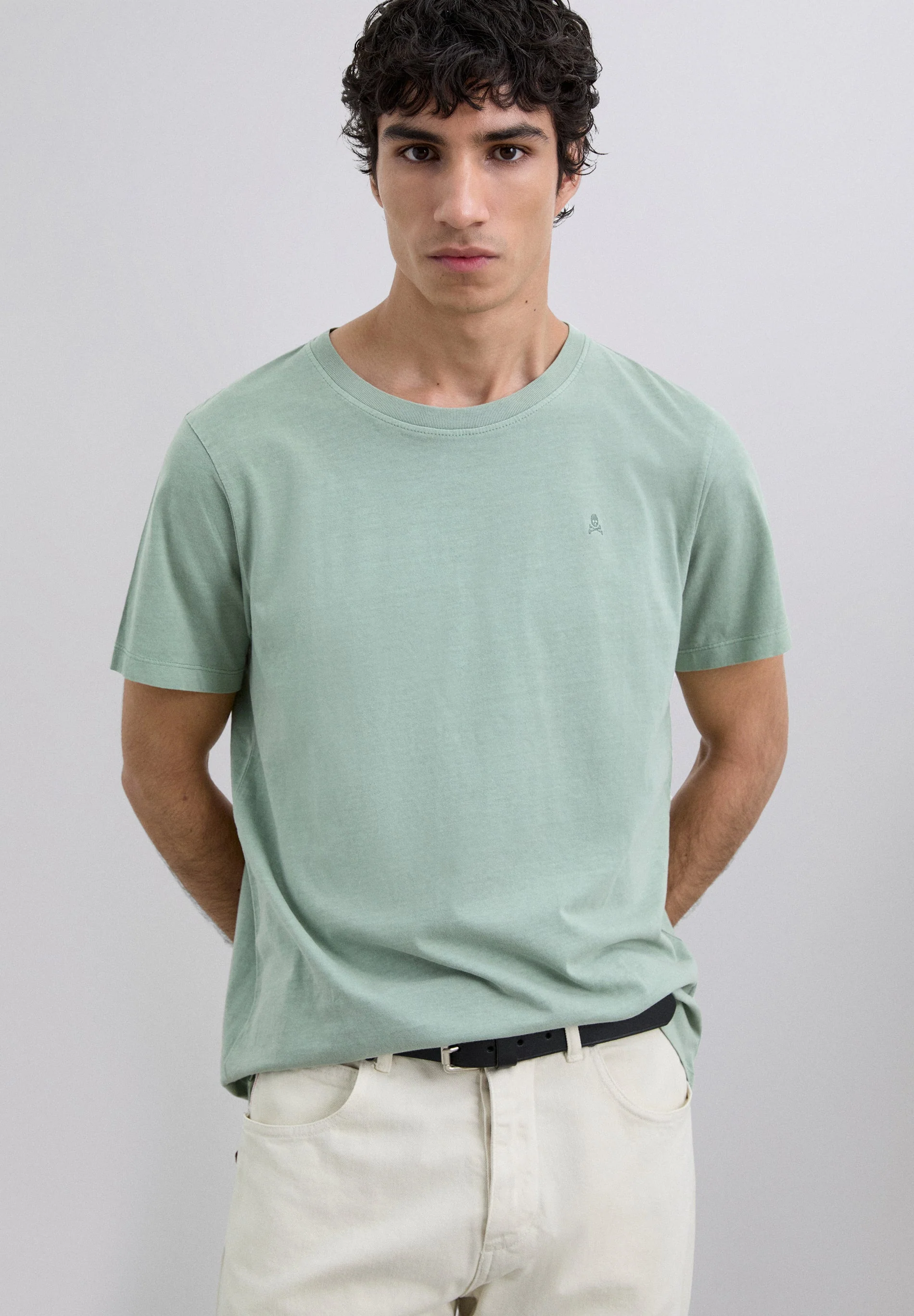 T-SHIRT WITH MATCHING EMBROIDERED SKULL - Image 2