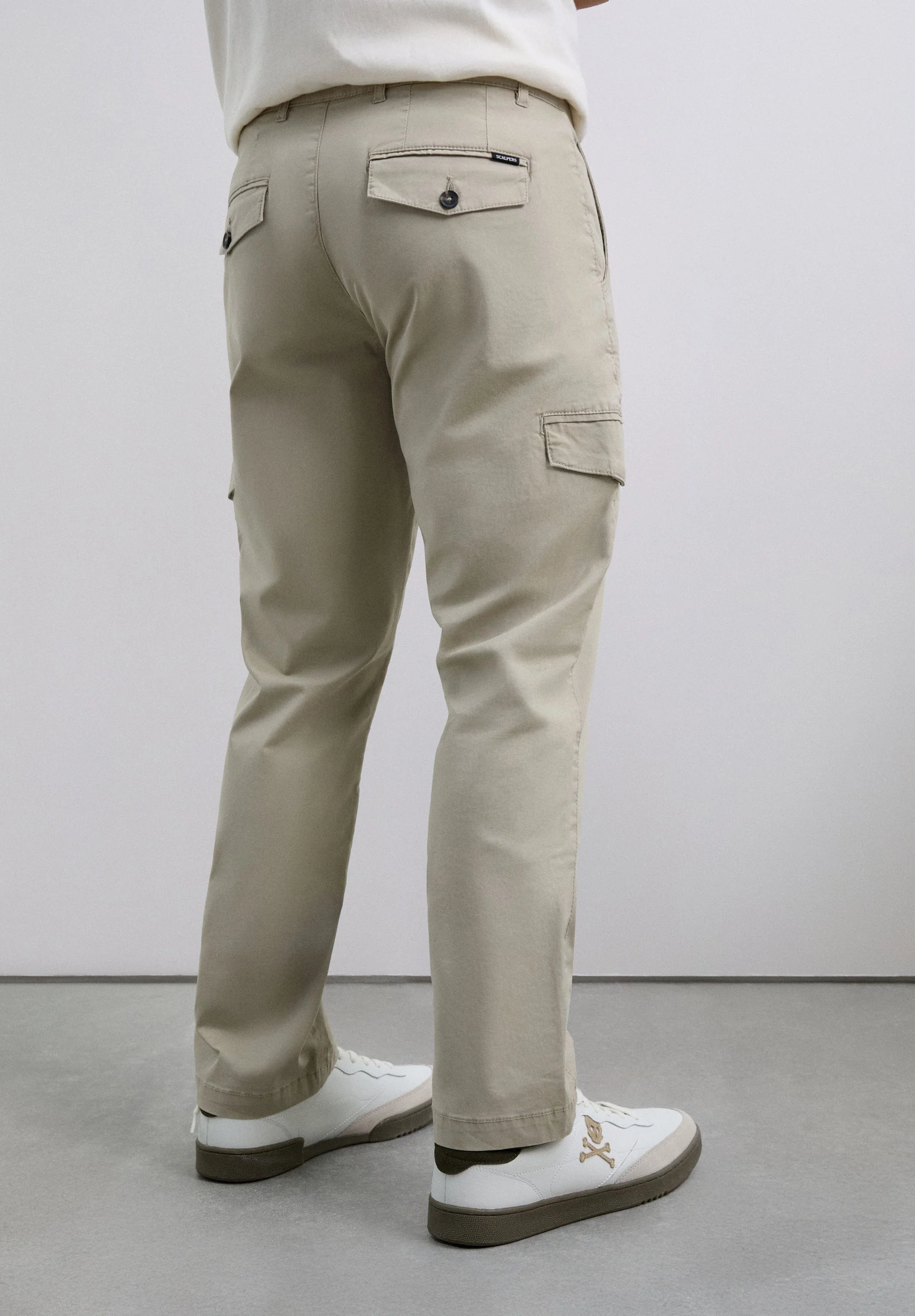 SLIM FIT CARGO TROUSERS - Image 5