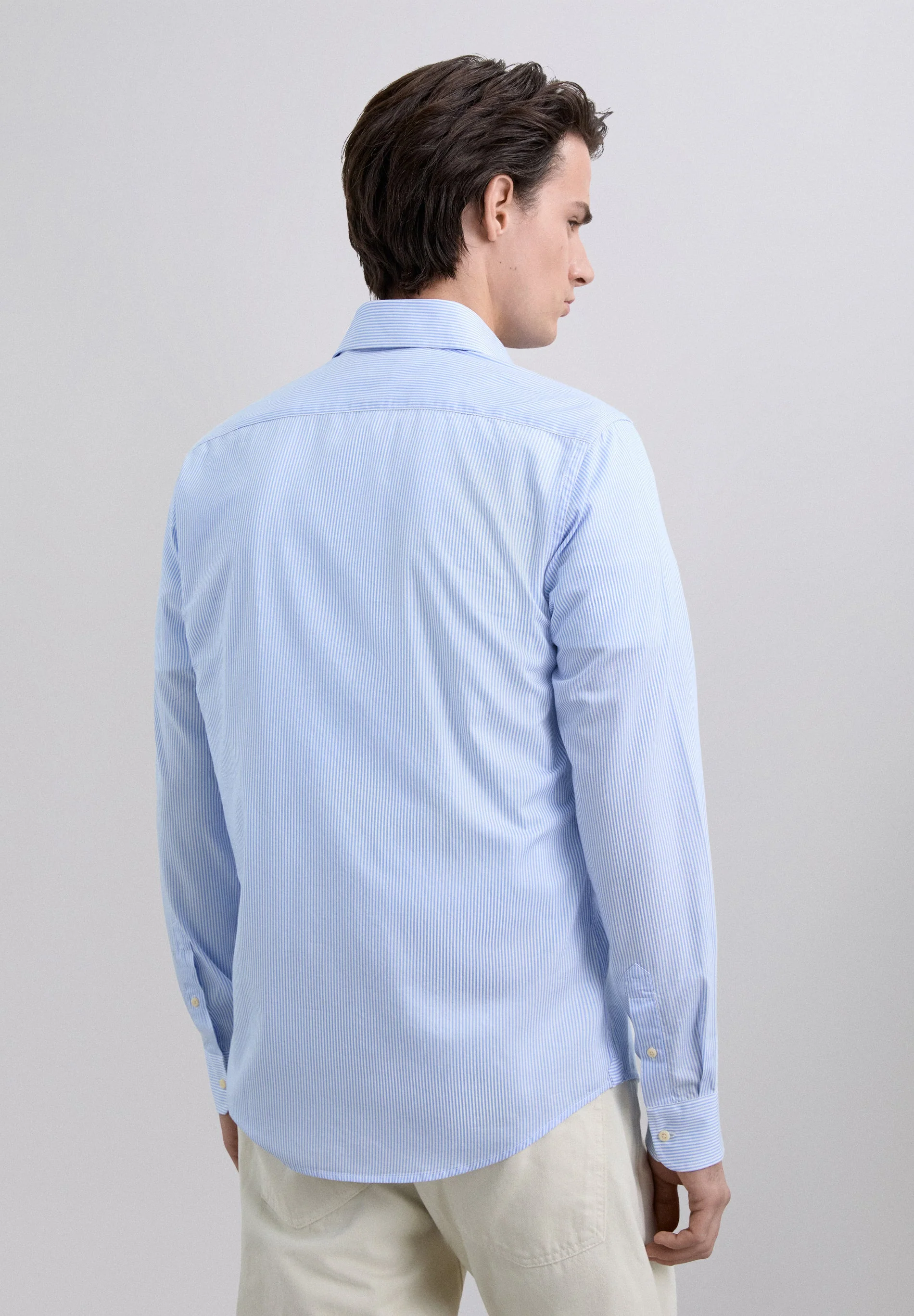 STRIPED COTTON SHIRT - Image 4