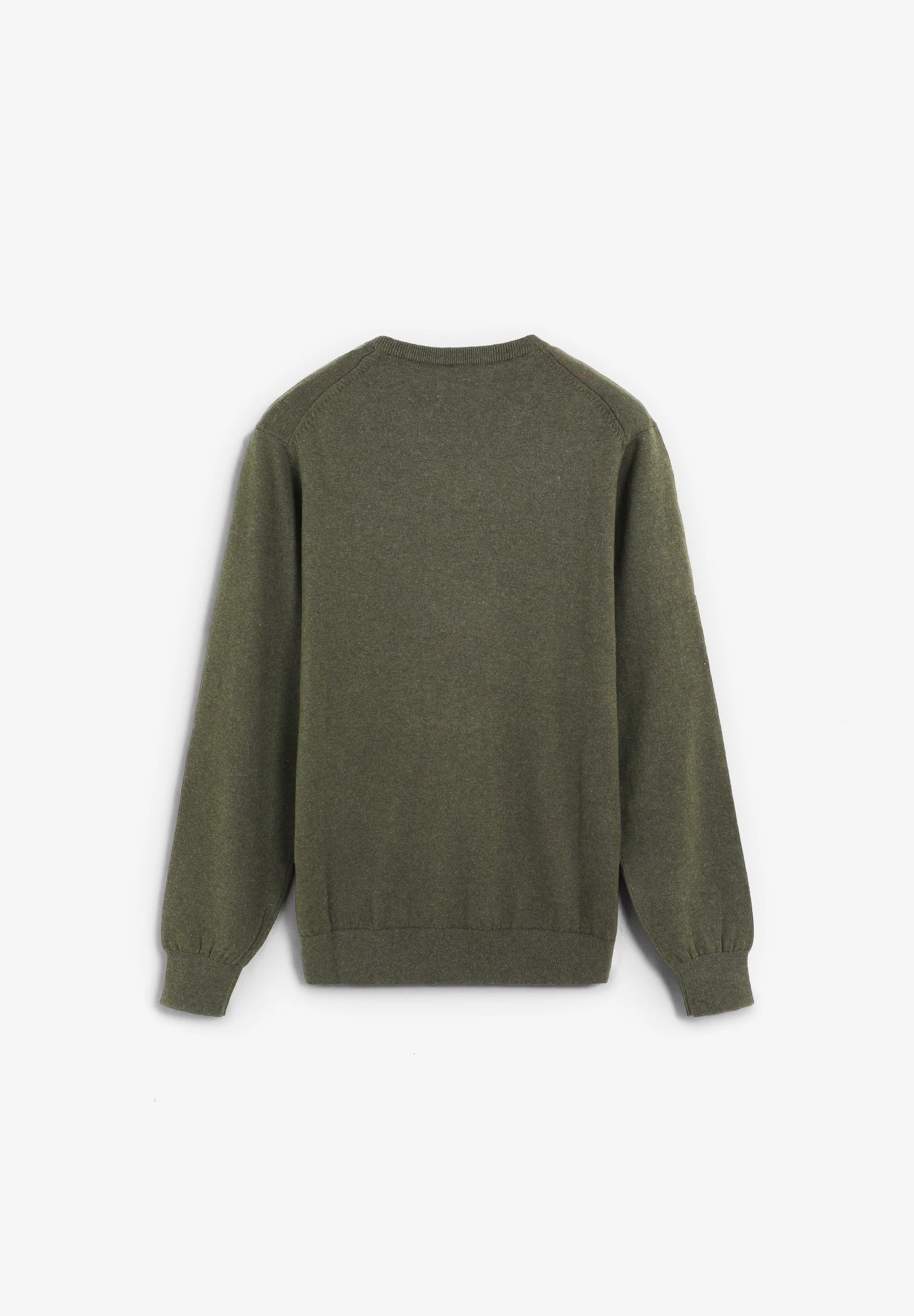 COTTON KNIT V-NECK SWEATER - Image 2