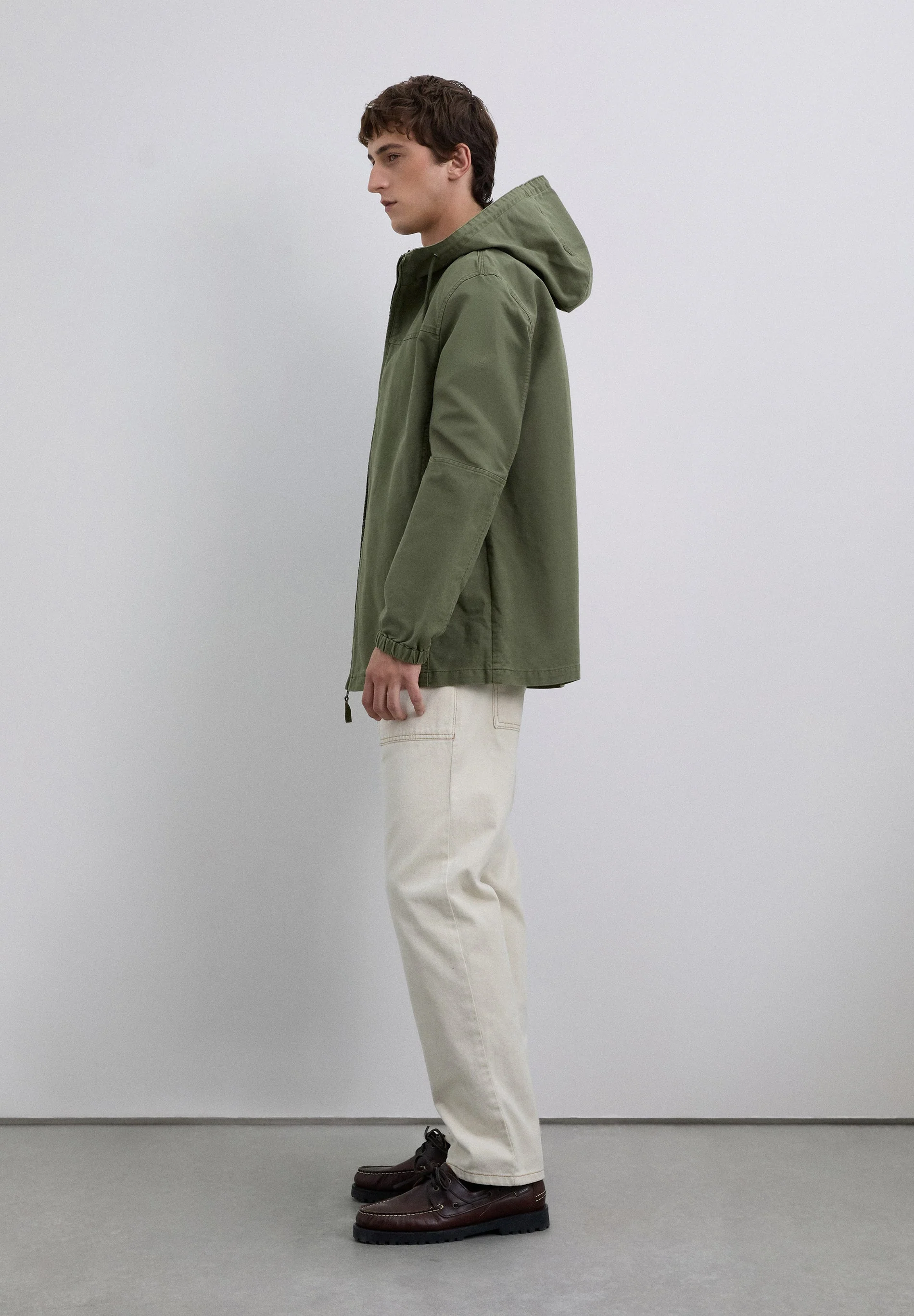 COTTON JACKET WITH HOOD - Image 3