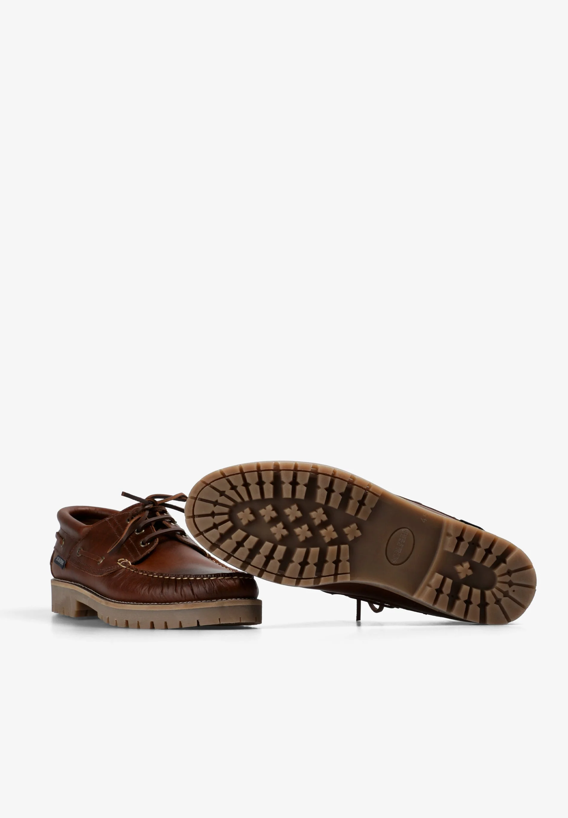 LEATHER DECK SHOES WITH TRACK SOLES - Image 4