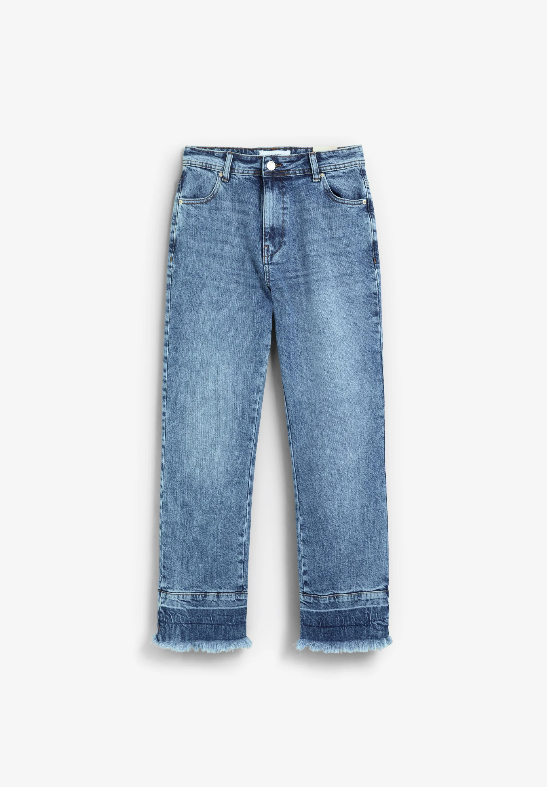 FADED FRAYED EDGE JEANS - Image 6