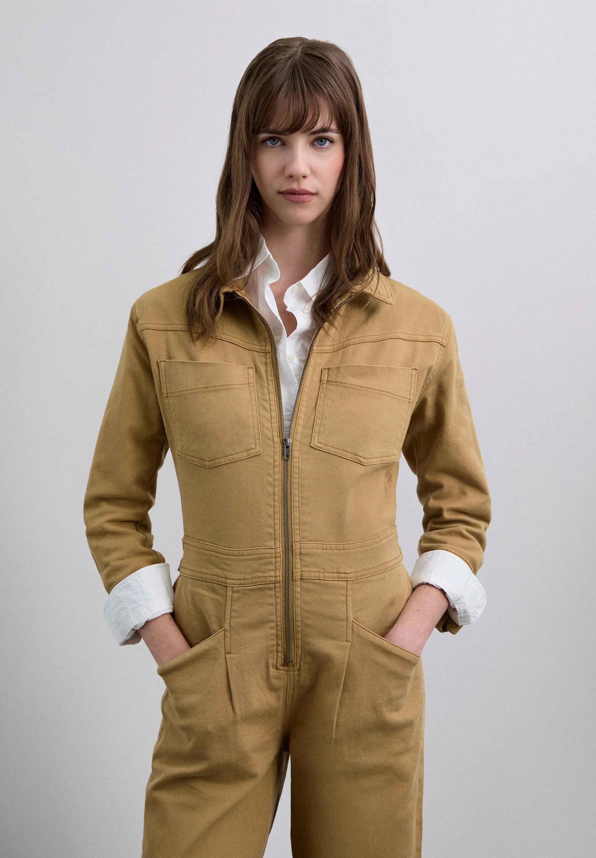 JUMPSUIT WITH FRONT ZIP - Image 2