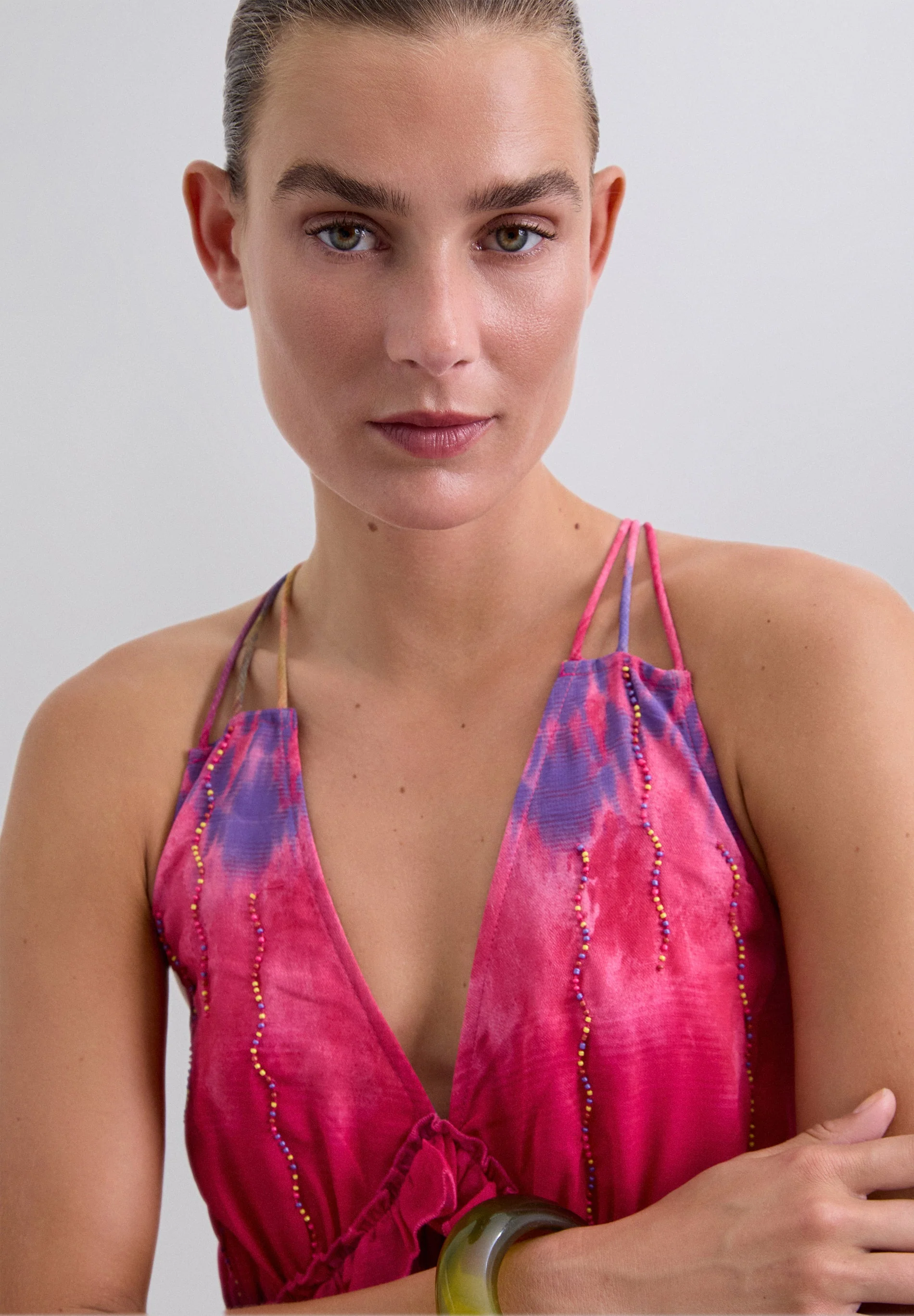 LONG TIE DYE DRESS - Image 5