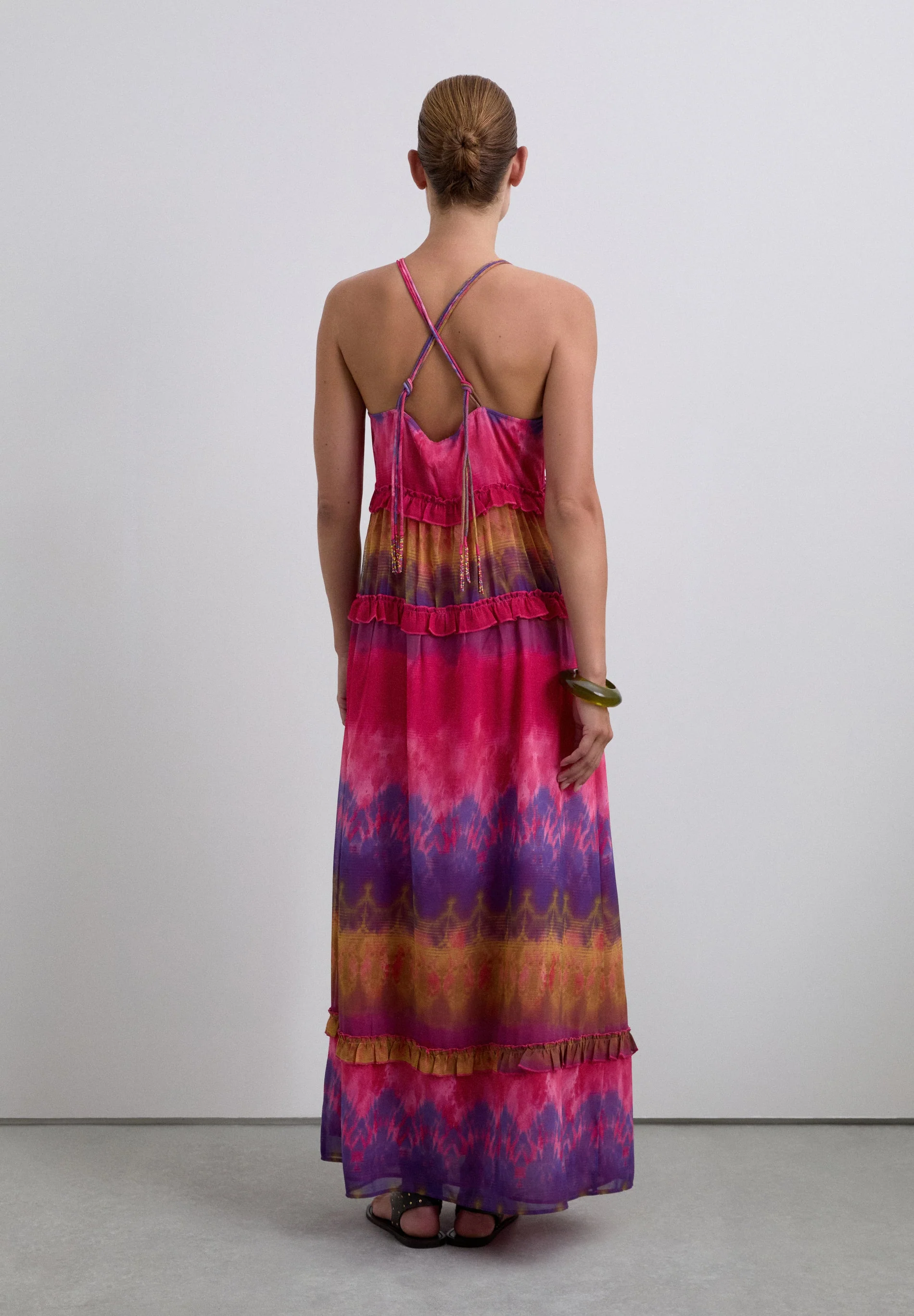 LONG TIE DYE DRESS - Image 6