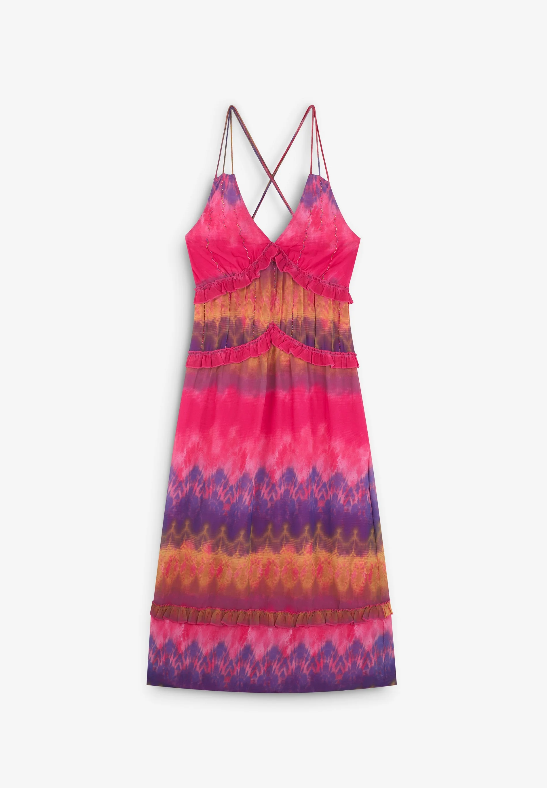 LONG TIE DYE DRESS - Image 7