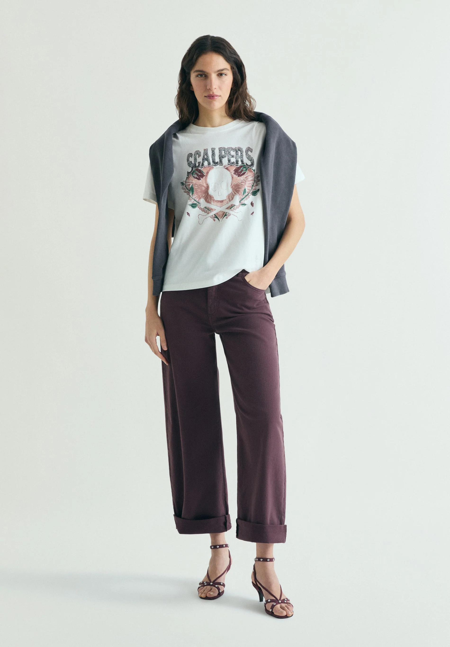 SKULL PRINT T-SHIRT - Image 2