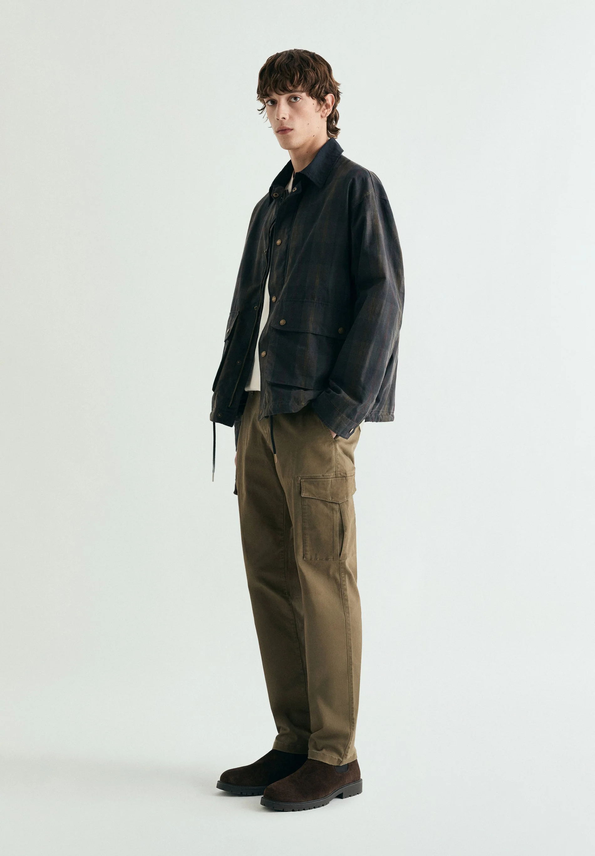 SLIM FIT CARGO TROUSERS - Image 2