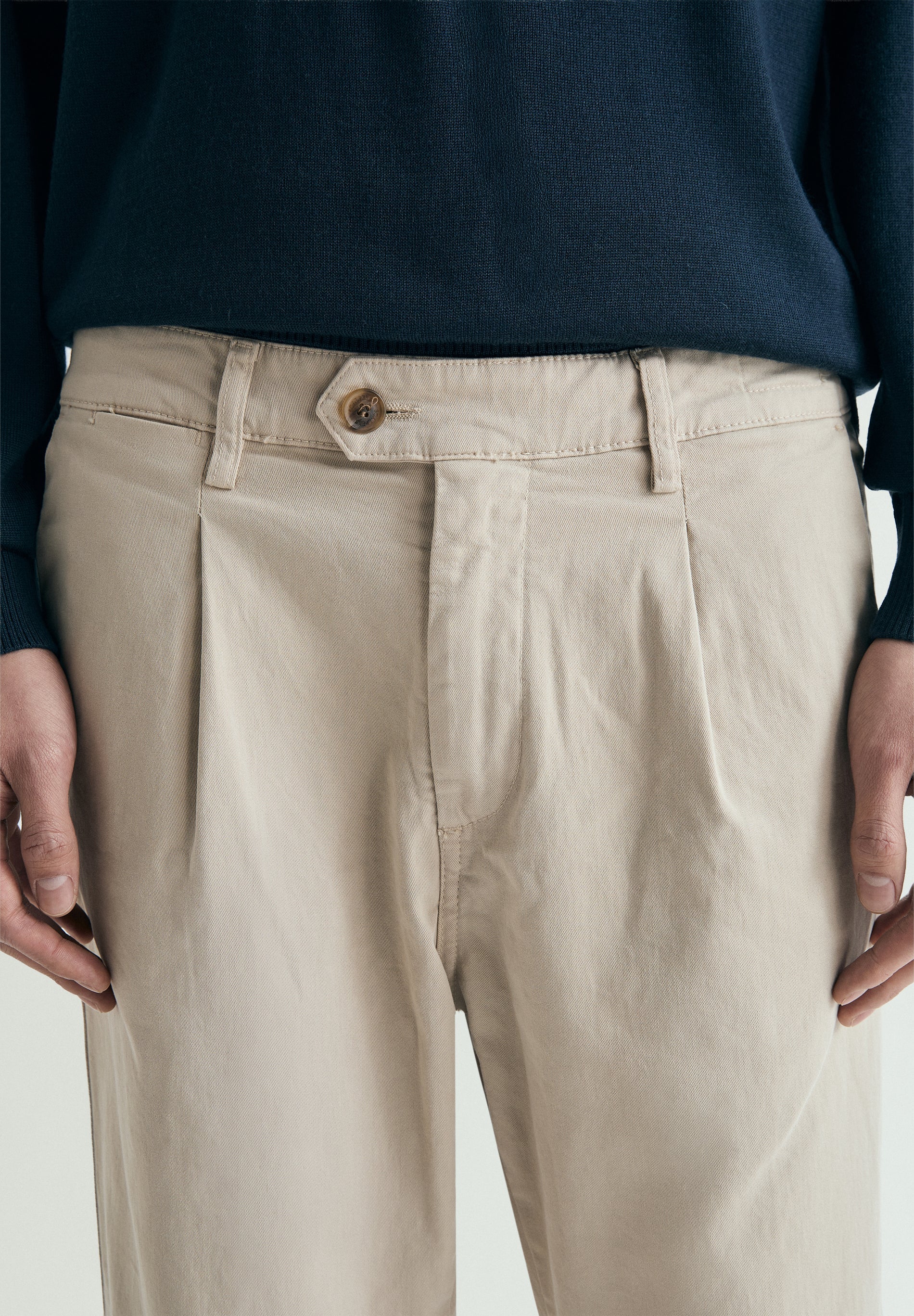 CHINO TROUSERS WITH DARTS - Image 4