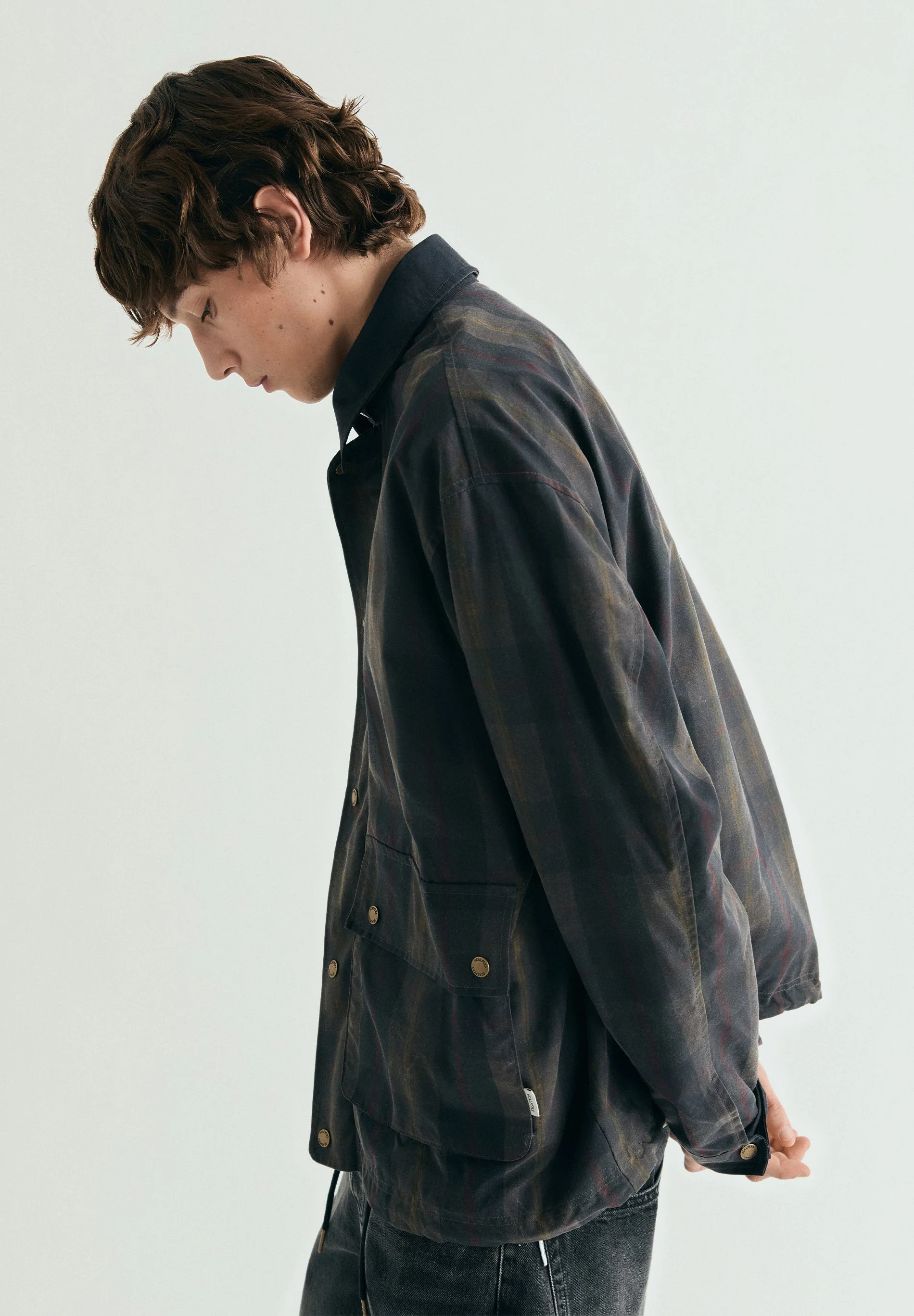 CHECK WAXED JACKET - Image 5
