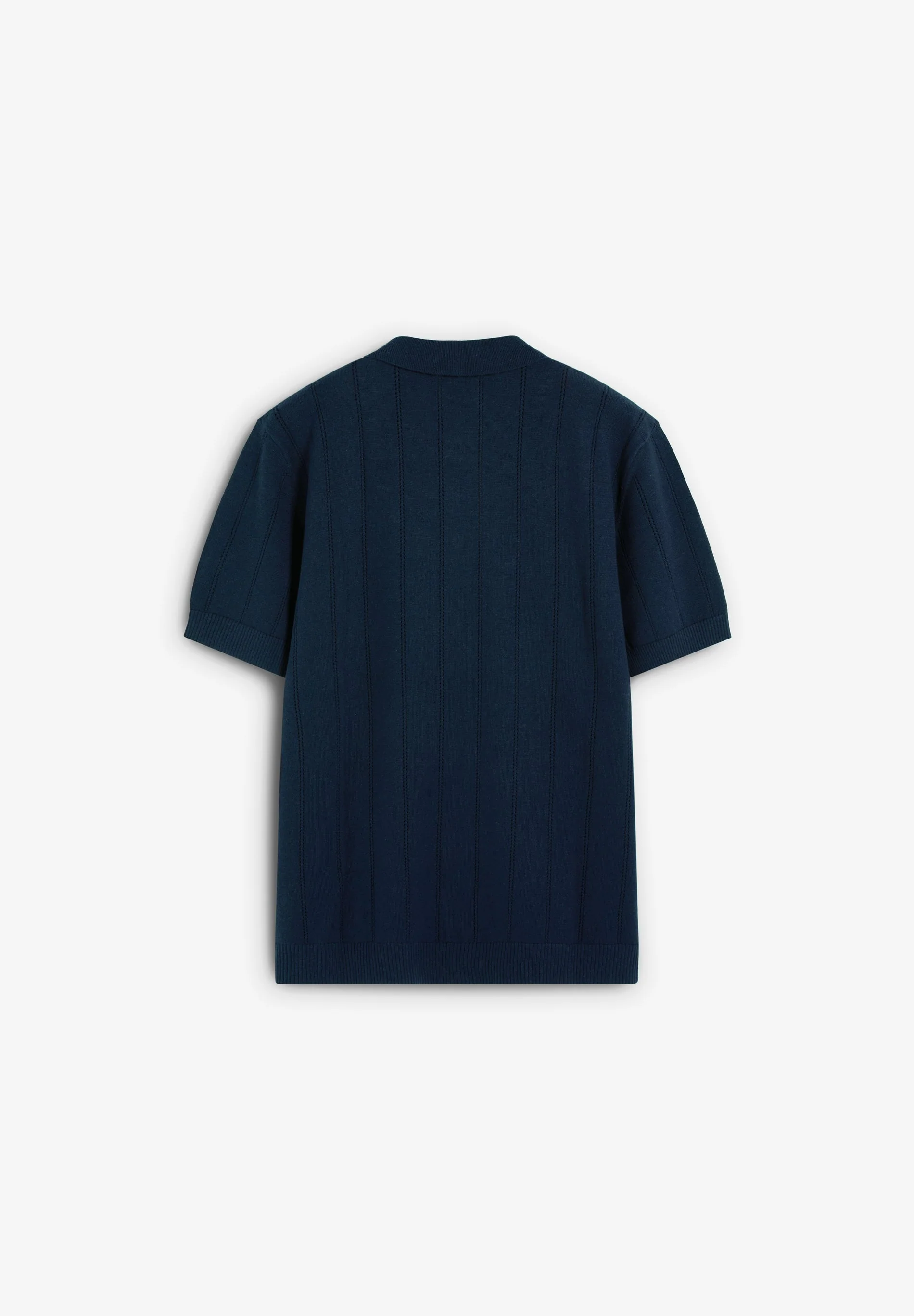 FINE KNIT POLO SHIRT WITH BUTTONS - Image 7