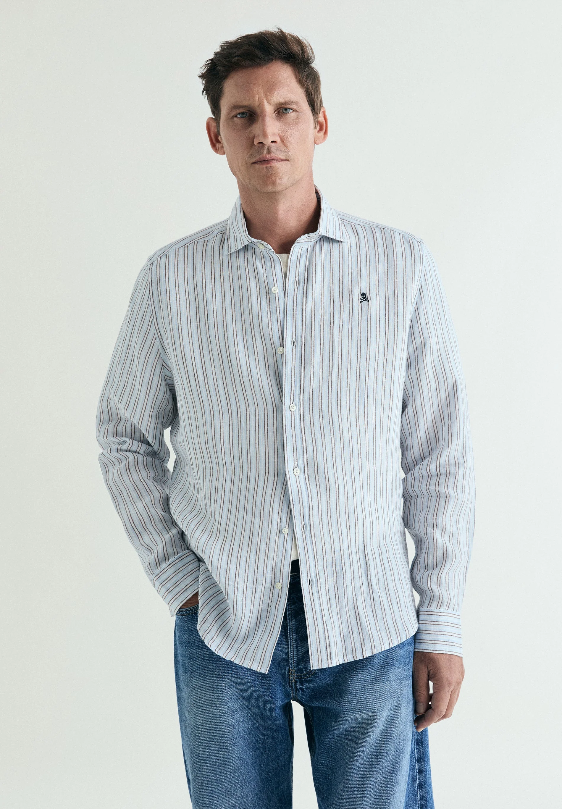 SLIM FIT LINEN SHIRT - Image 3
