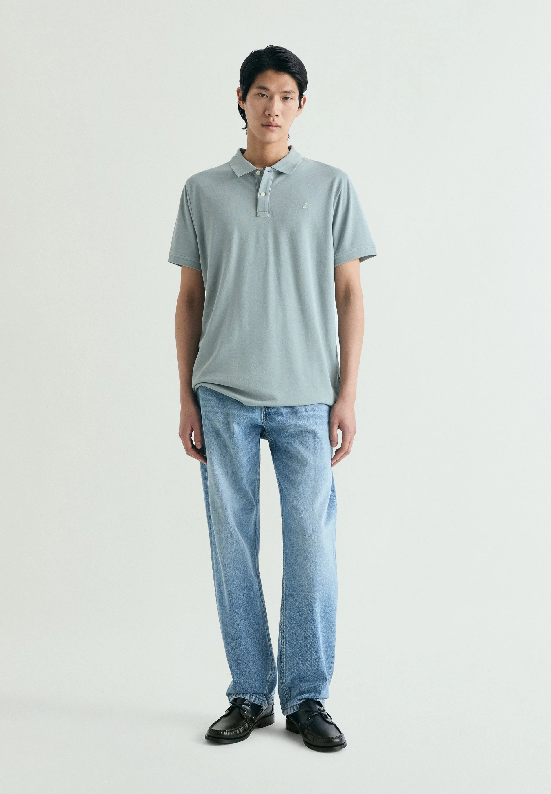 PIQUÉ POLO SHIRT WITH CONTRAST SKULL - Image 2