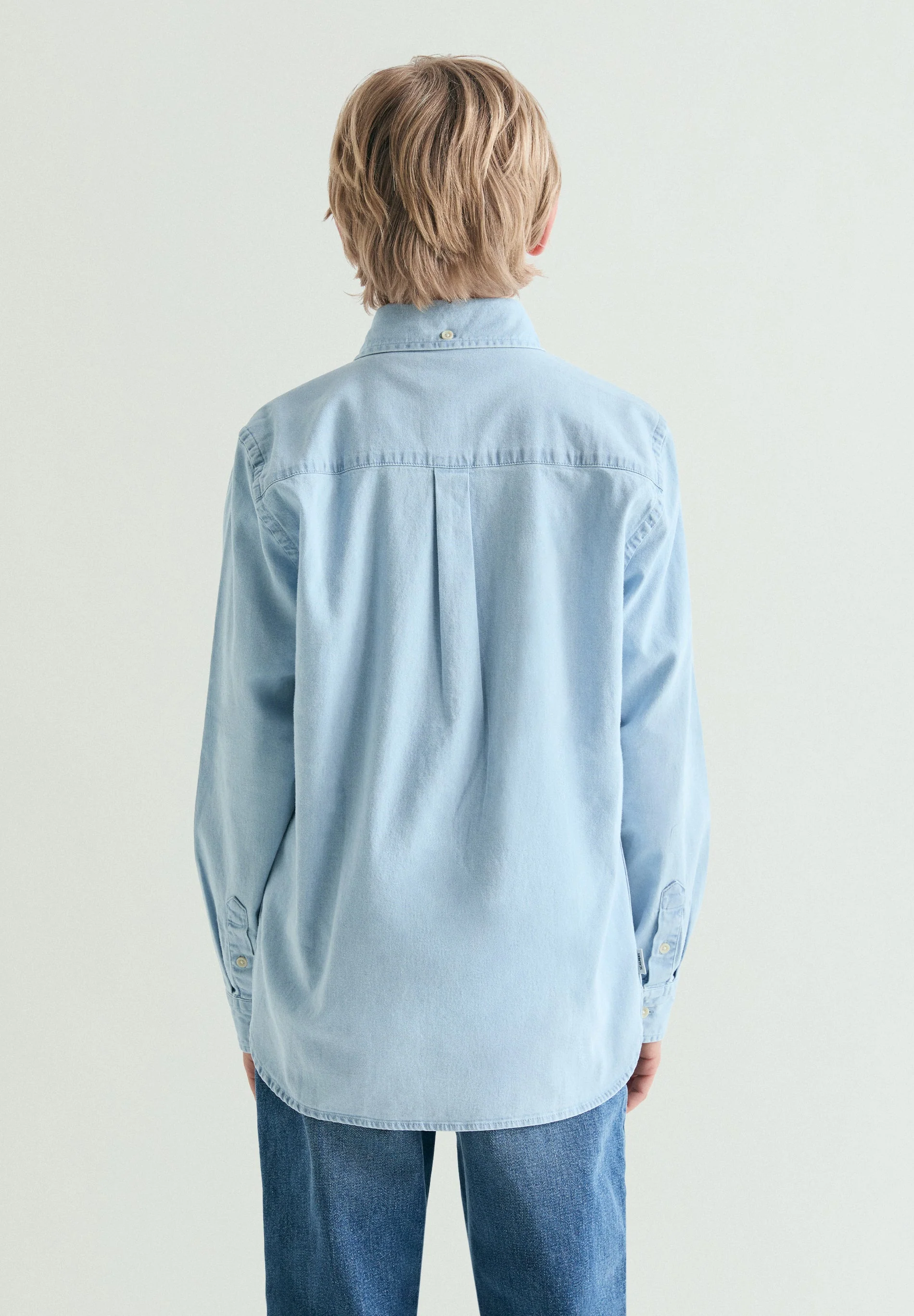 BUTTON-DOWN COLLAR DENIM SHIRT - Image 4