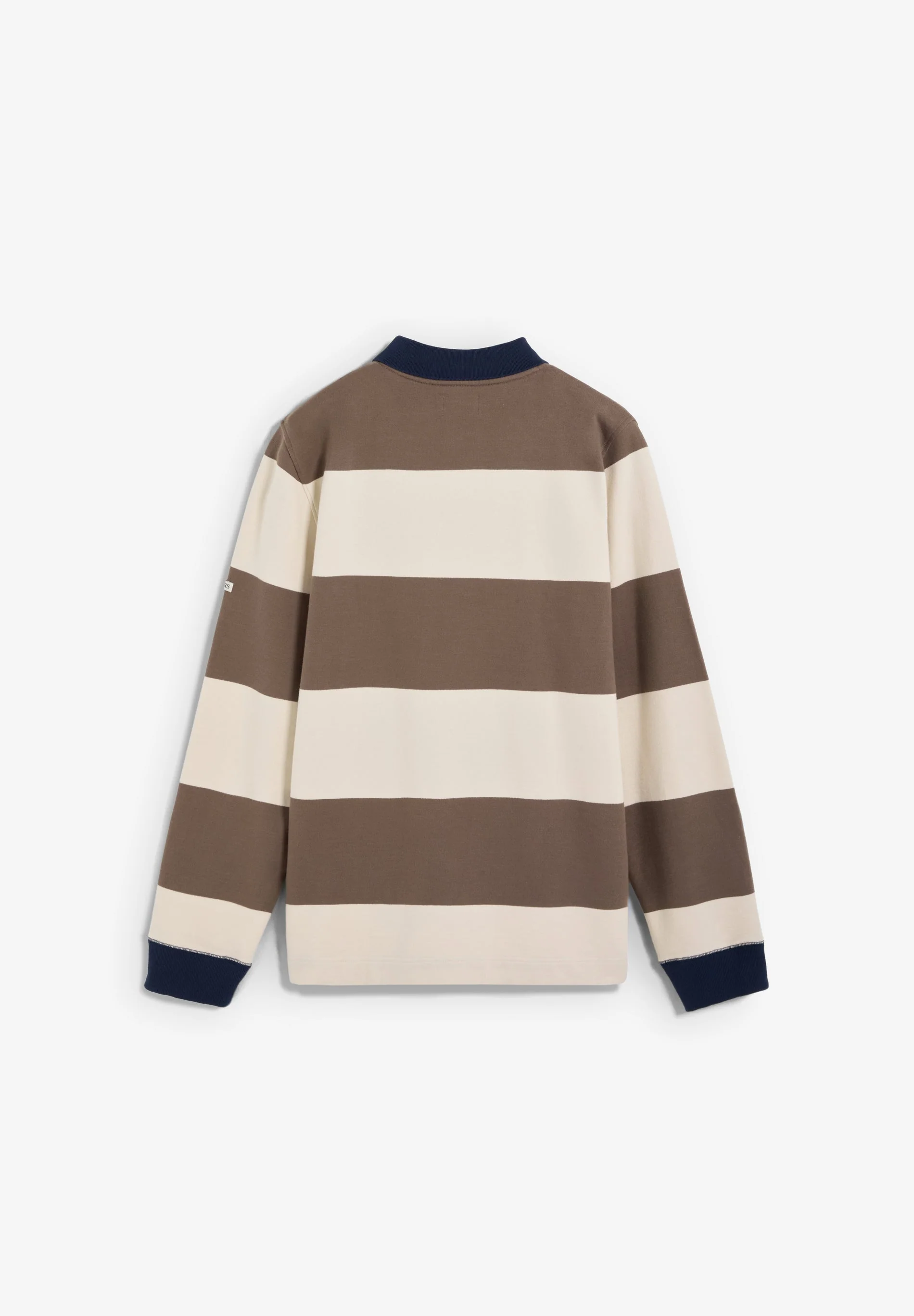 STRIPED SWEATSHIRT WITH CONTRAST COLLAR - Image 7