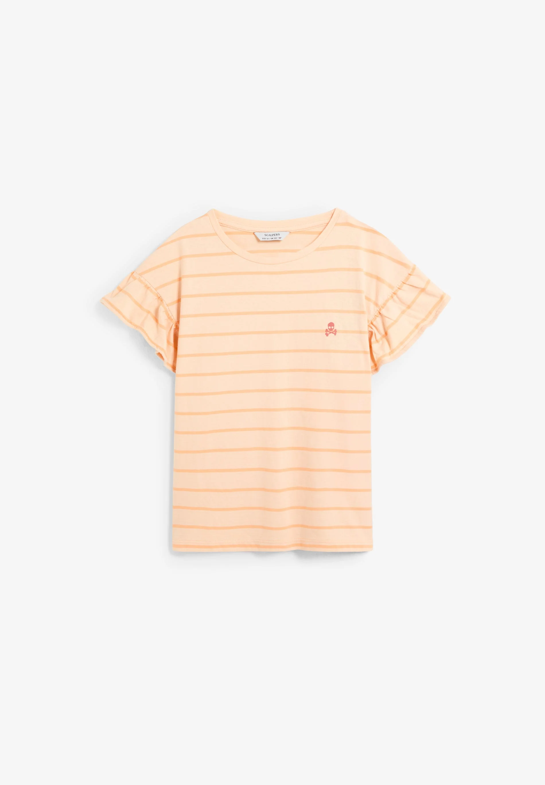 STRIPED T-SHIRT WITH CONTRAST SKULL