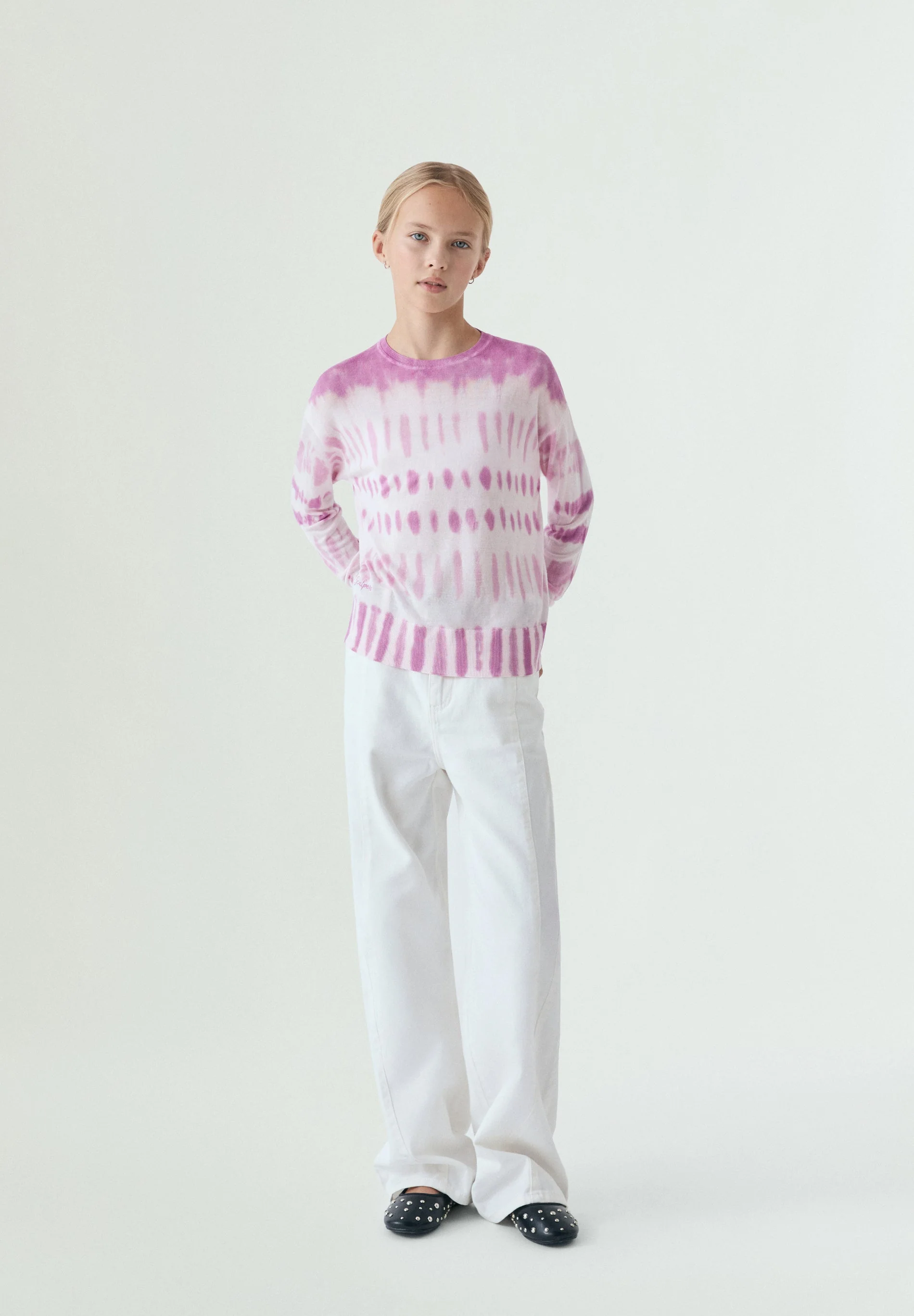 PINK TIE-DYE SWEATSHIRT - Image 3