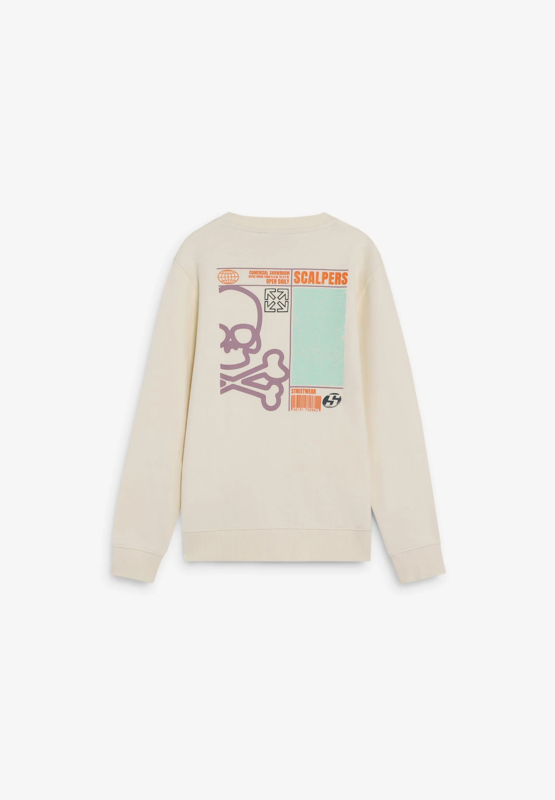 PRINTED SKULL HOODIE