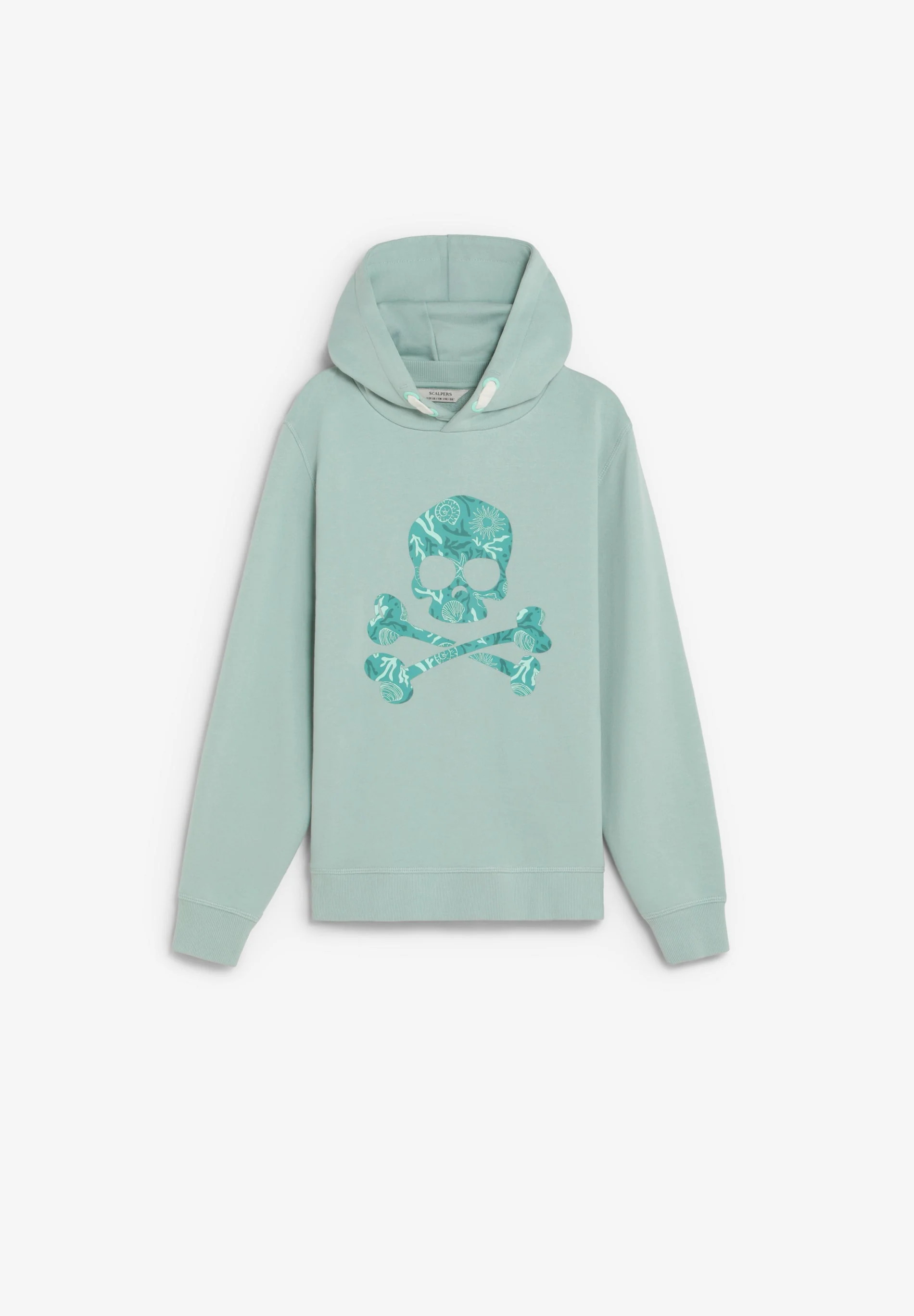 PRINTED SKULL DETAIL HOODIE
