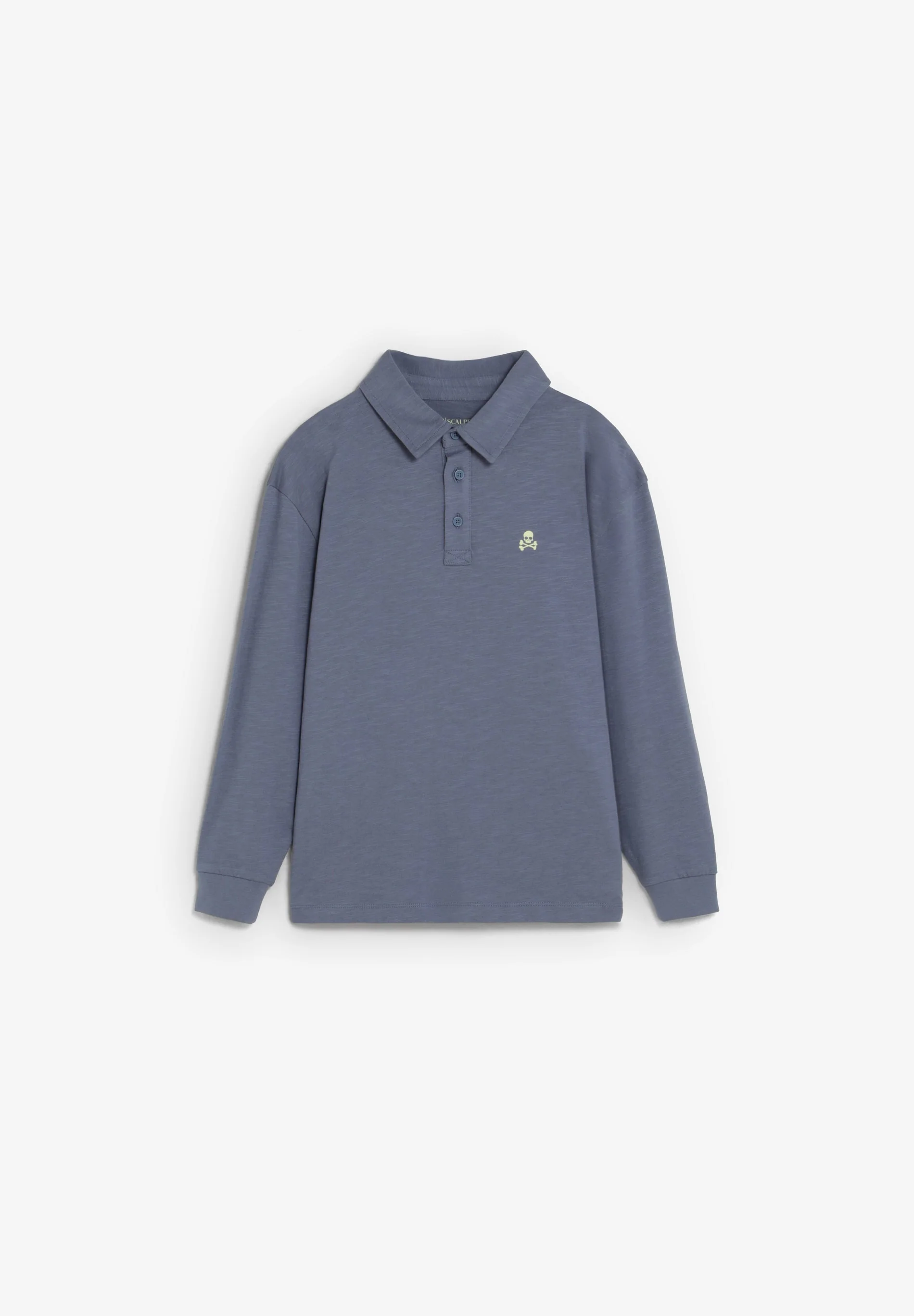 LONG SLEEVE POLO SHIRT WITH CONTRAST PRINT - Image 2