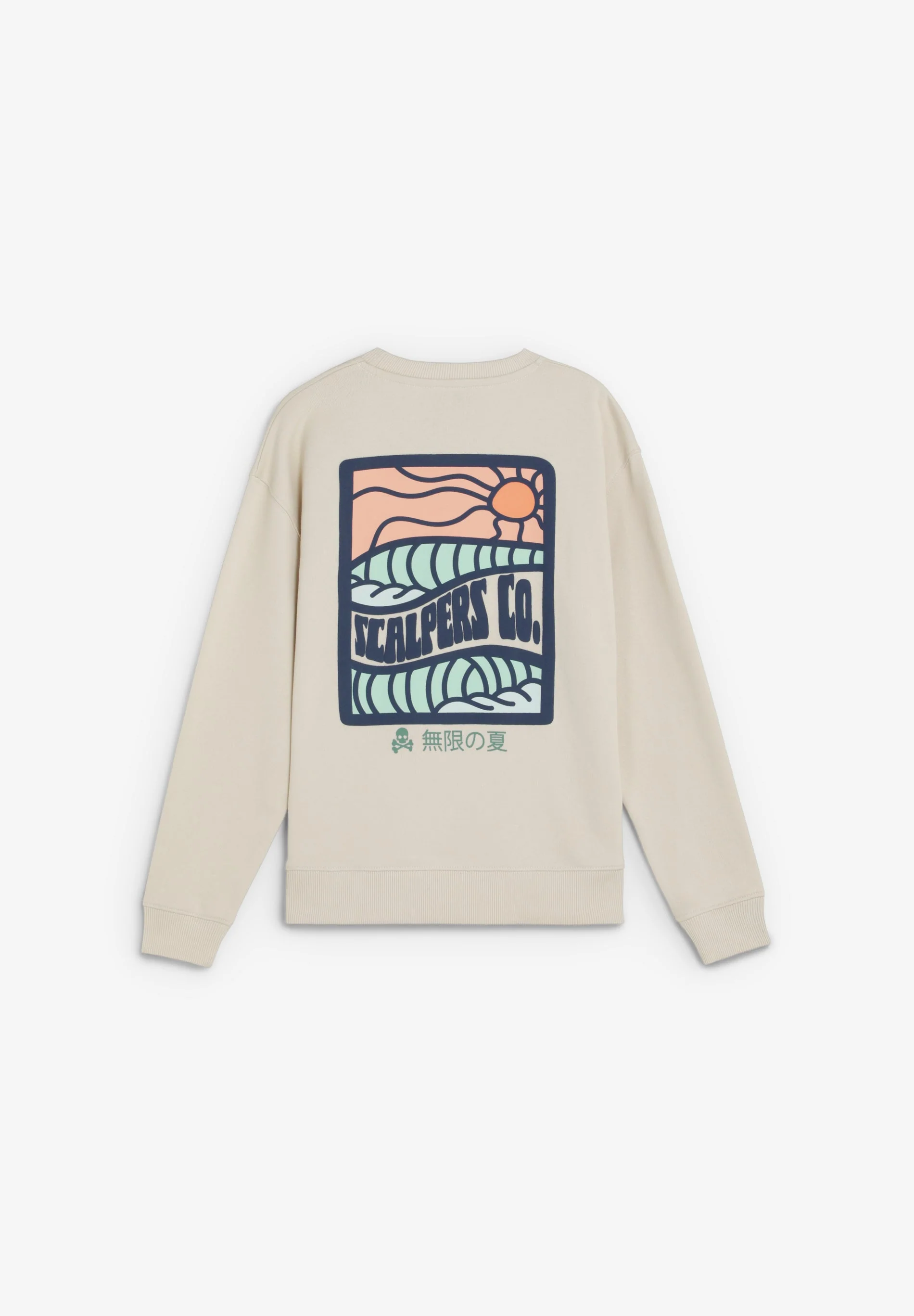 SWEATSHIRT WITH BACK PRINT AND POCKET - Image 2