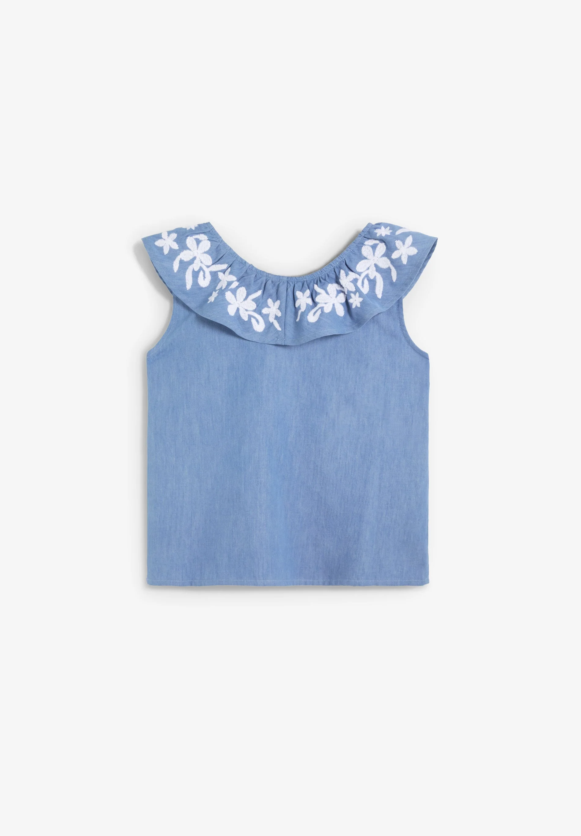EMBROIDERED DENIM BLOUSE - Image 3