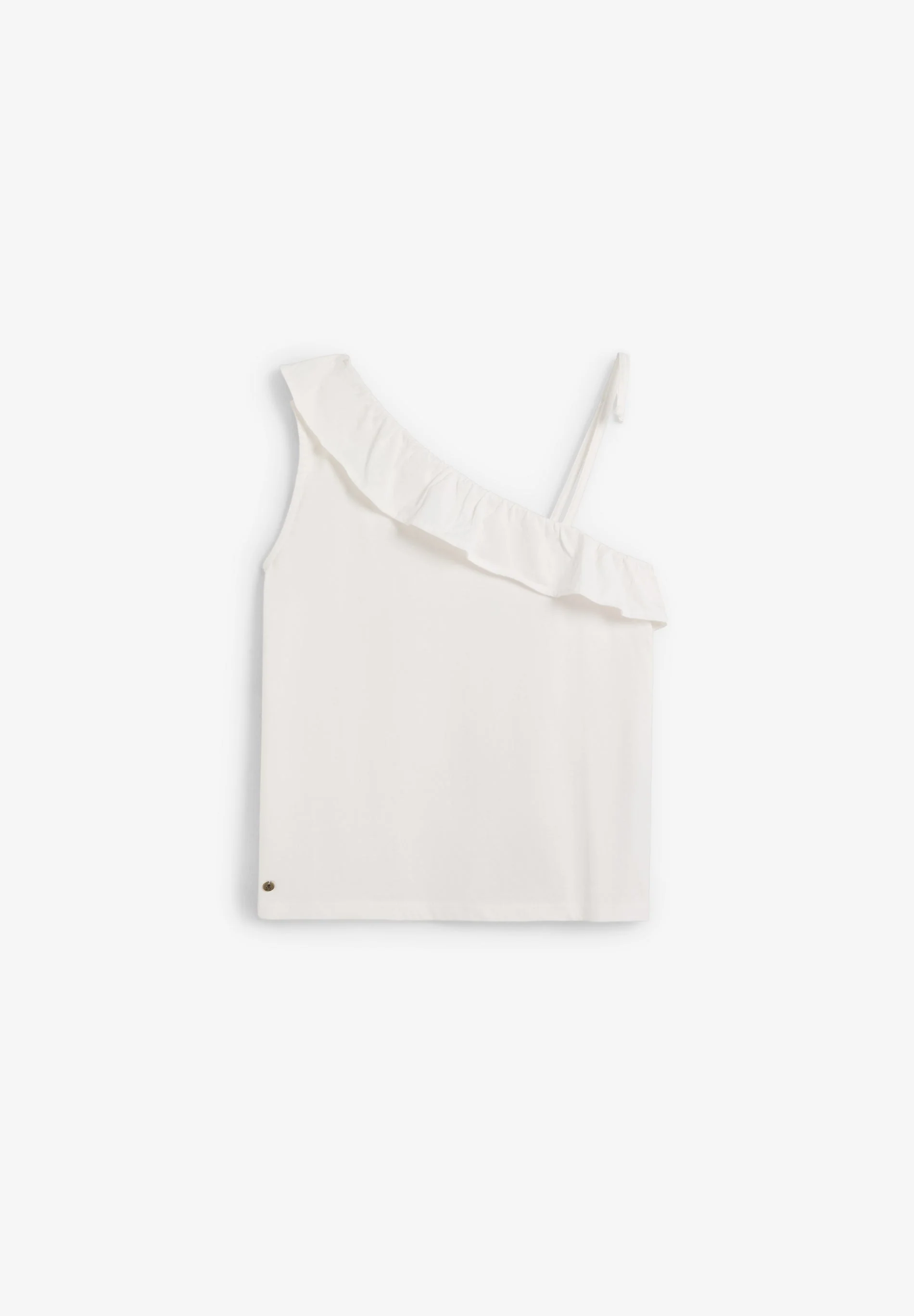 ASYMMETRIC RUFFLE T-SHIRT