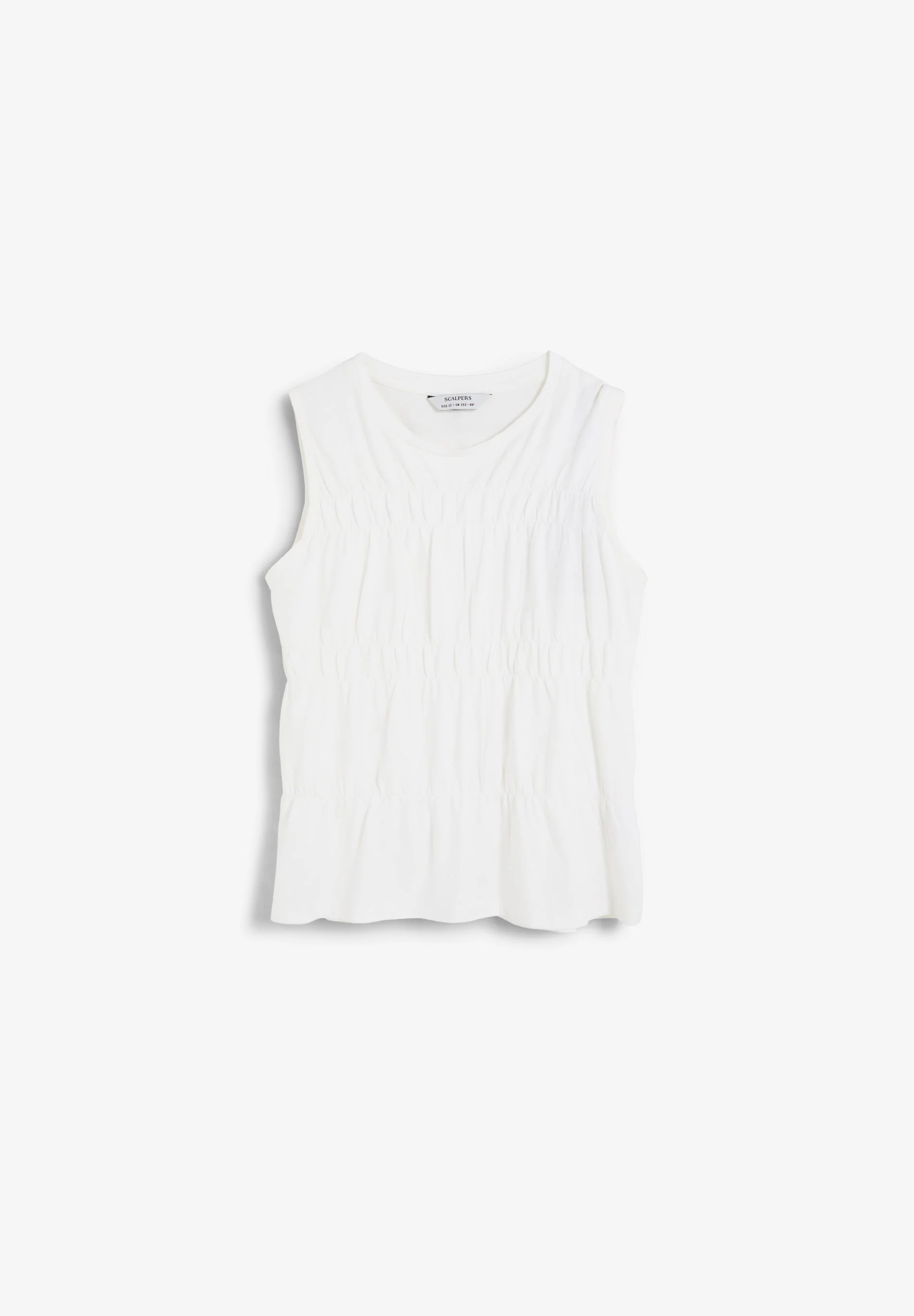 GATHERED COTTON T-SHIRT